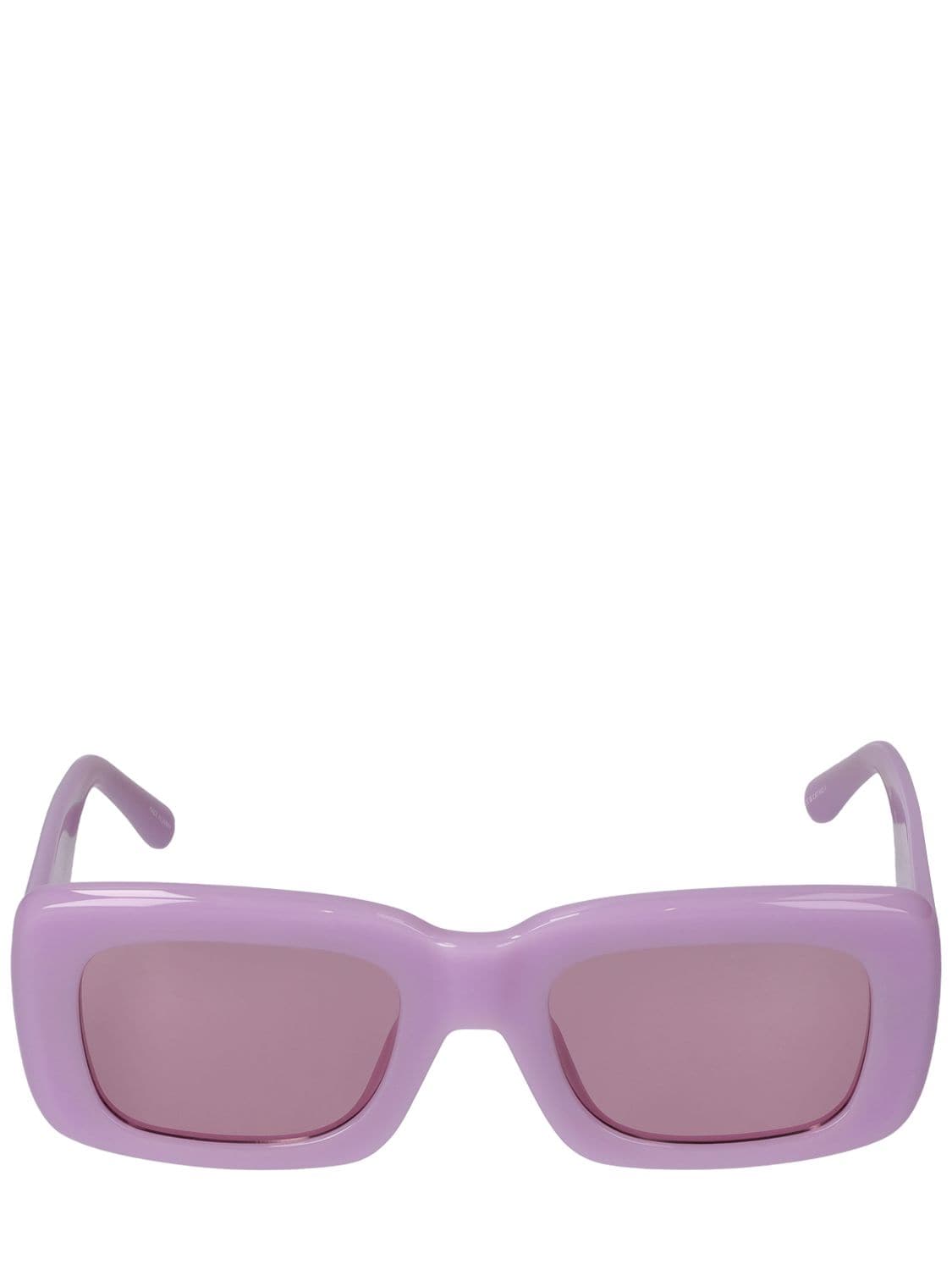 Attico Marfa Squared Acetate Sunglasses In Pink