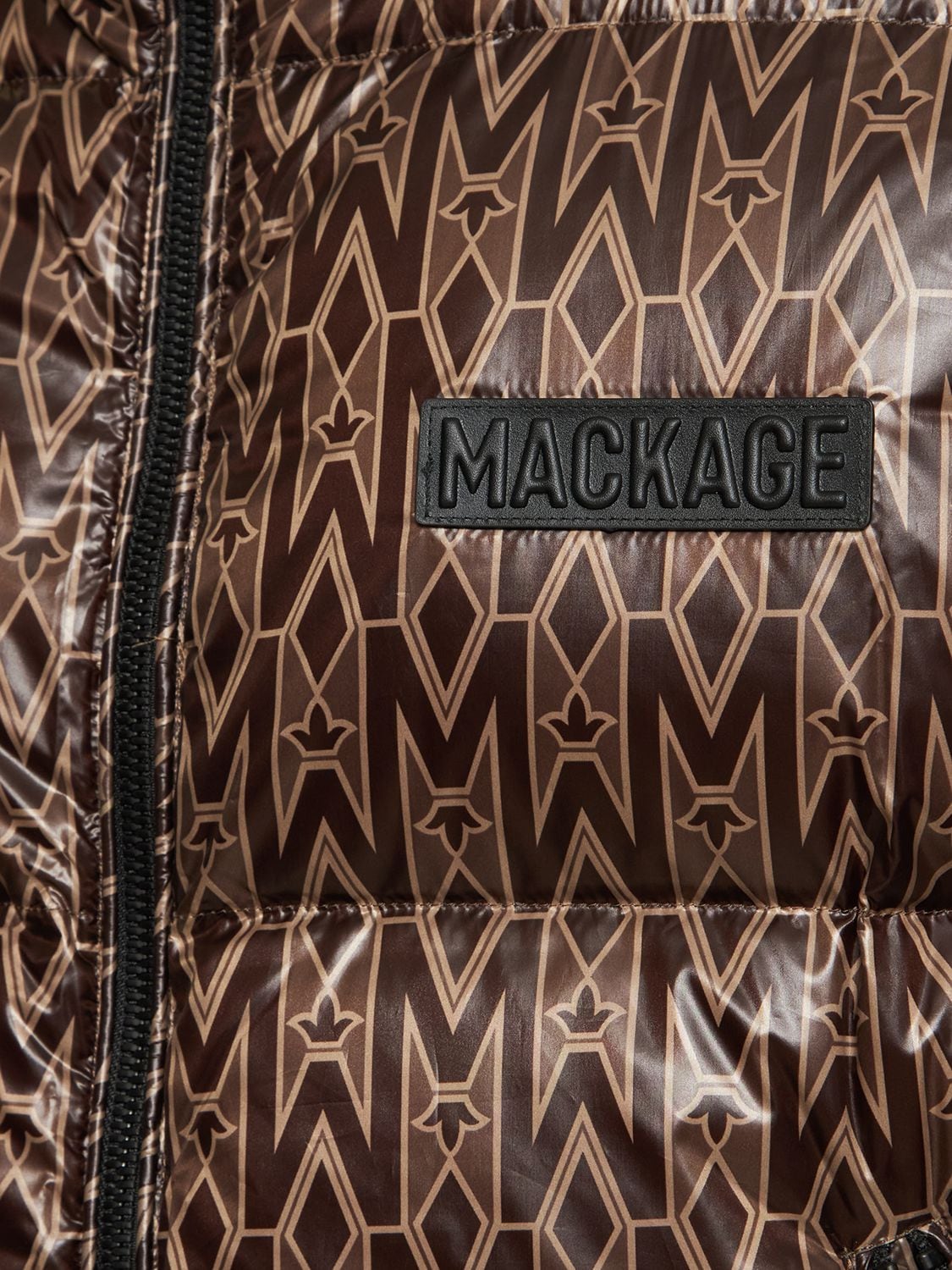 Mackage Men's Kane Monogram Recycled Down Vest