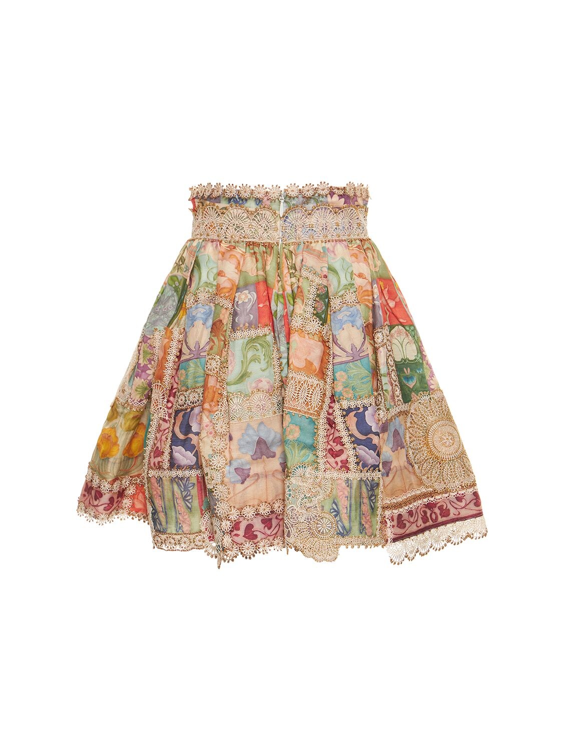 Zimmermann Cosmic Zodiac Doily Mini Skirt In Multicolor | ModeSens