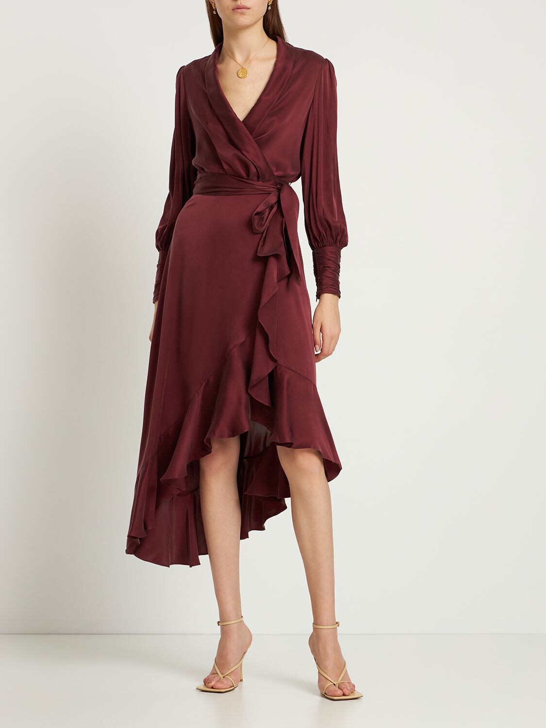 ZIMMERMANN Silk Wrap Midi Dress | Smart Closet