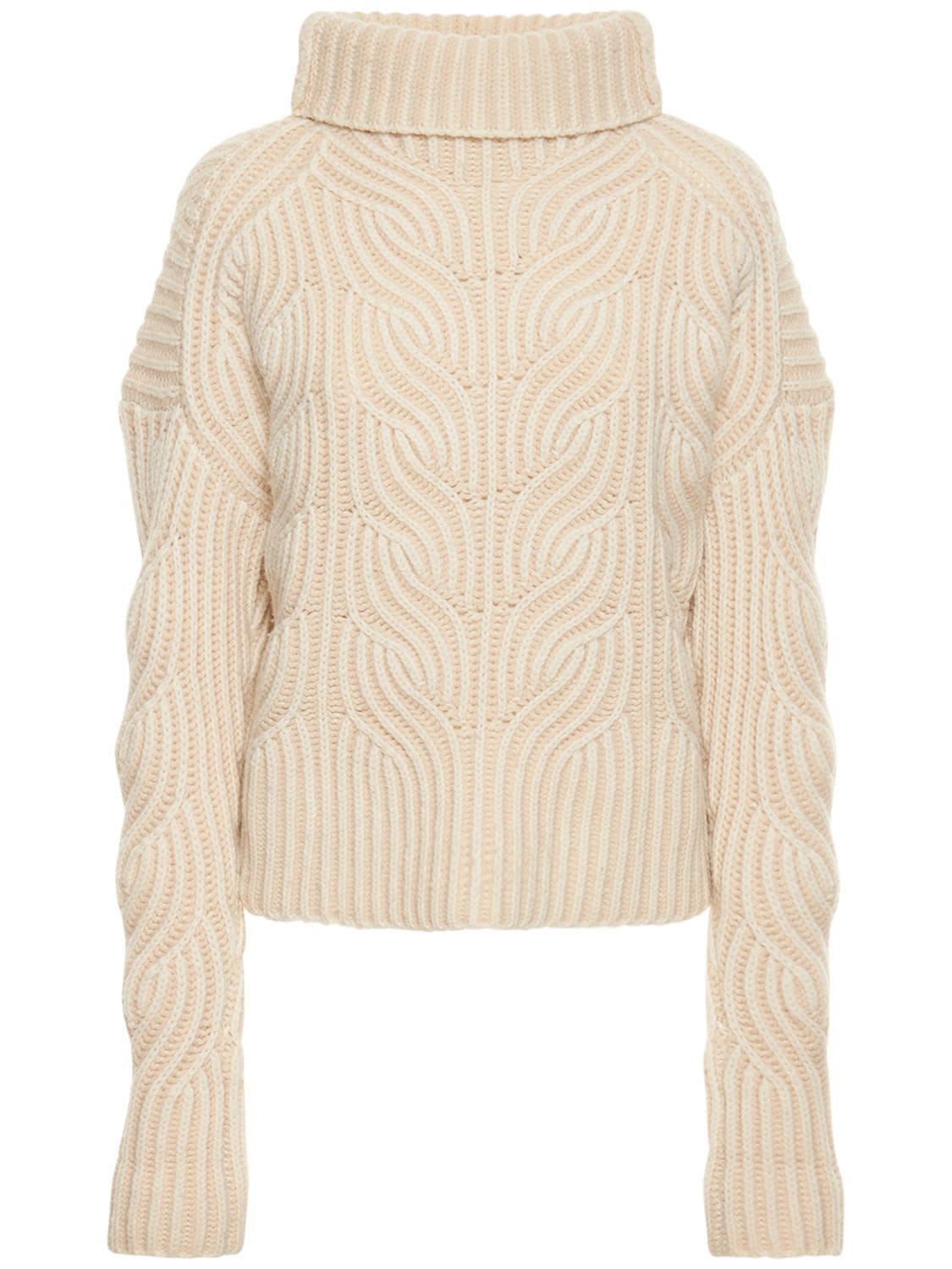 Zimmermann - Cosmic oversize turtleneck sweater - Ivory | Luisaviaroma