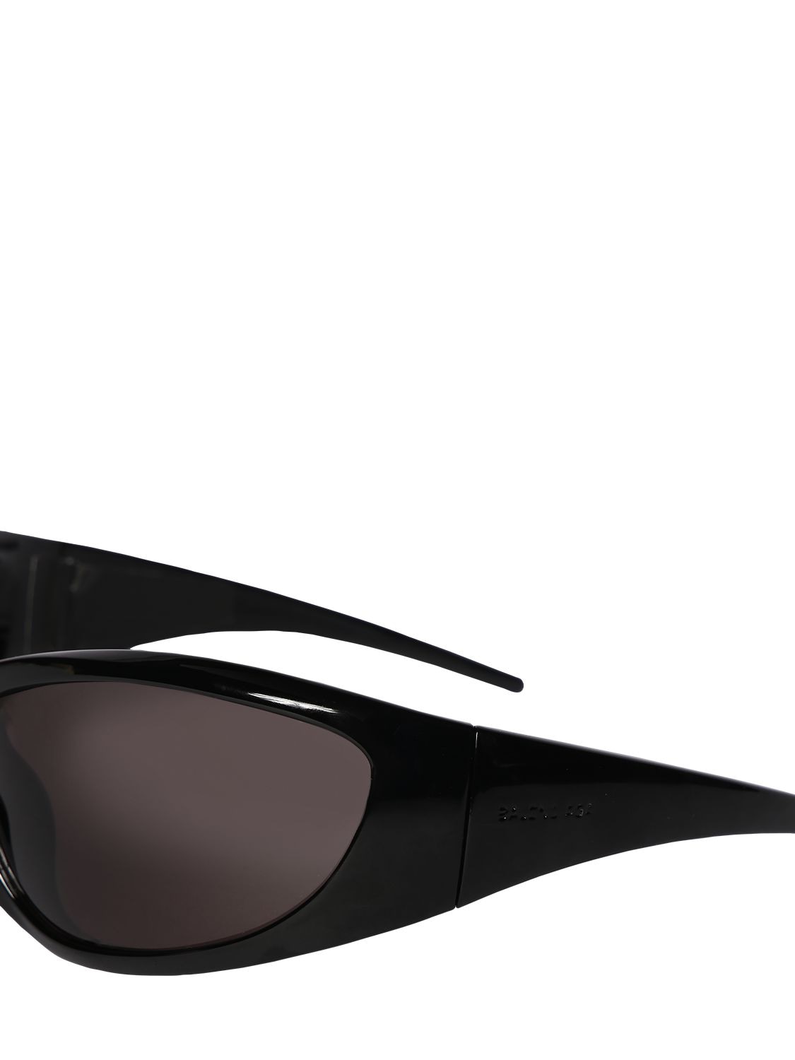 Shop Balenciaga 0052s Xxl Acetate Sunglasses In Black