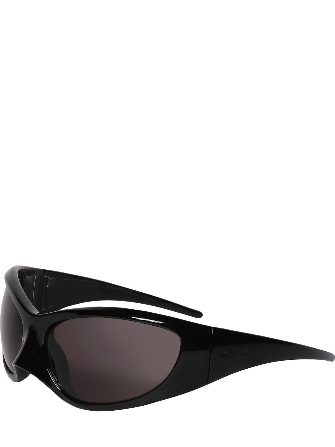 Shop Balenciaga 0052s Xxl Acetate Sunglasses In Black