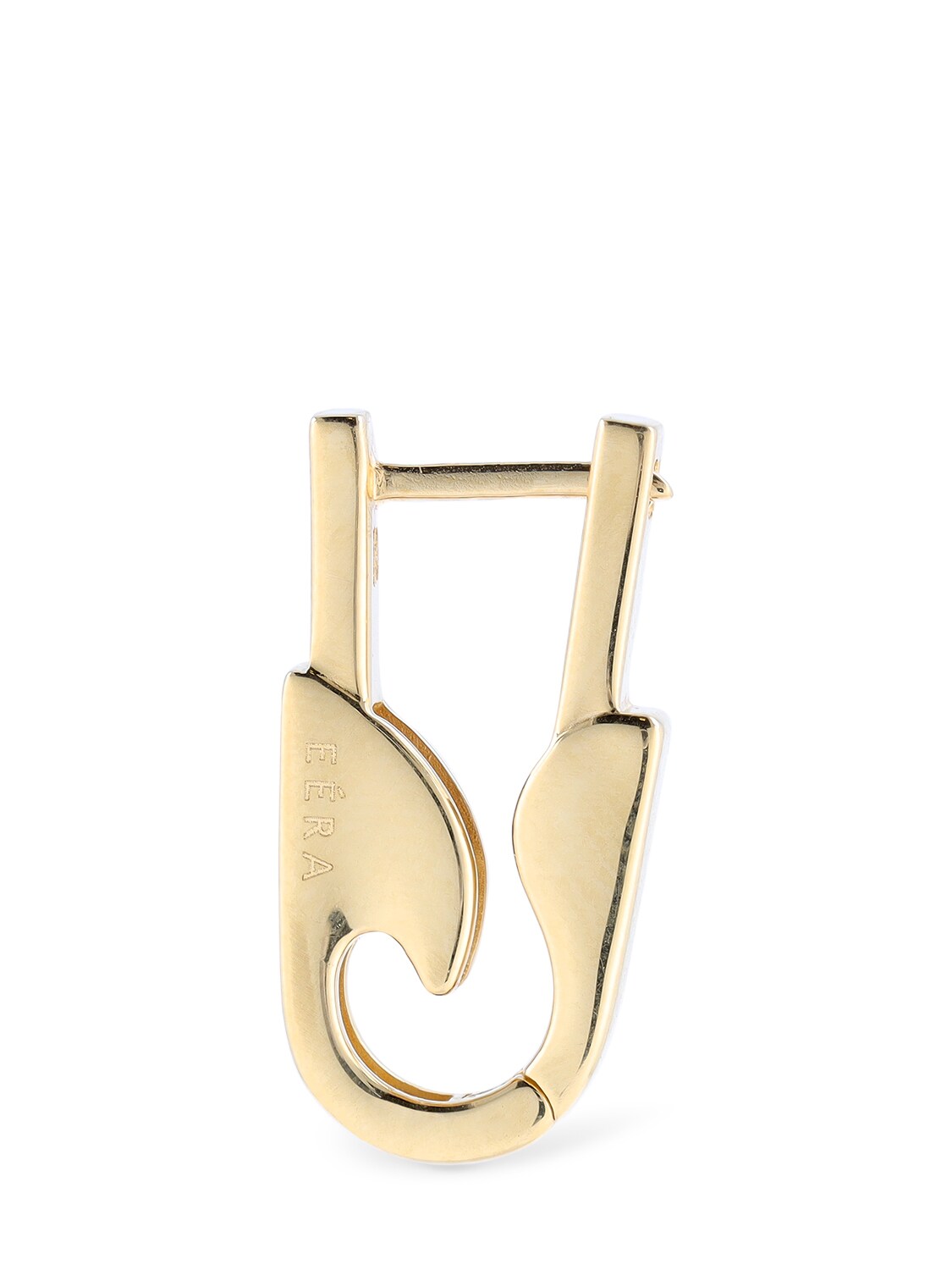 Shop Eéra 18kt Pin Small Mono Earring In Gold