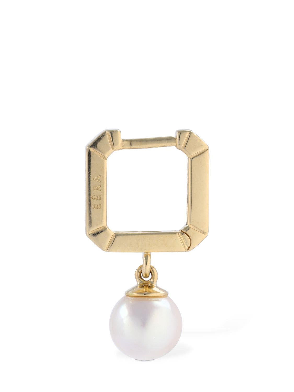 Shop Eéra 18kt Mini Pearl Mono Earring In Gold,pearl
