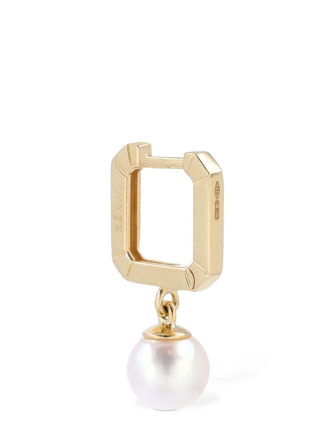 EÉRA 18KT MINI PEARL MONO EARRING 