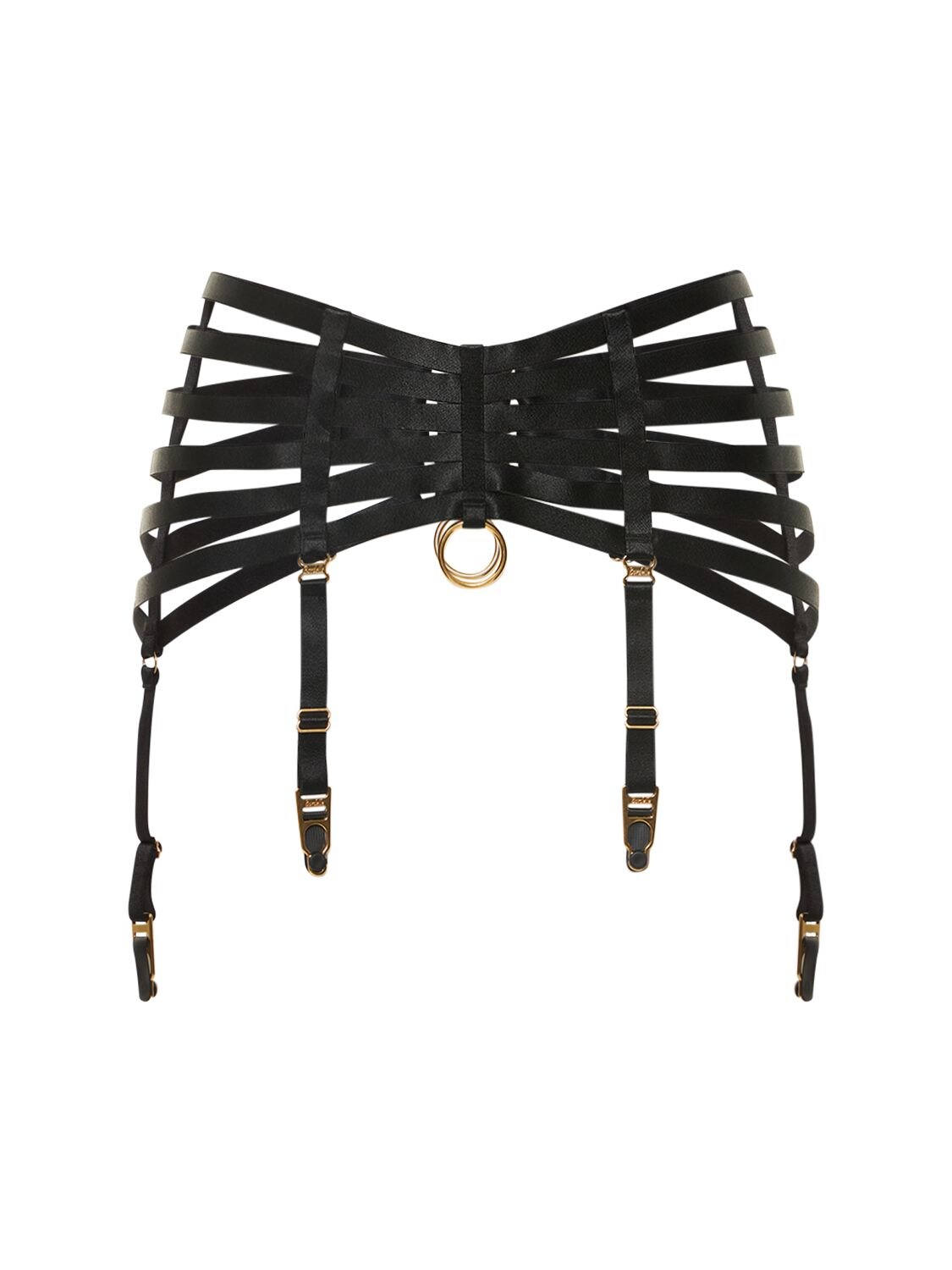 Bordelle Bondage Webbed Suspender Belt In Black | ModeSens