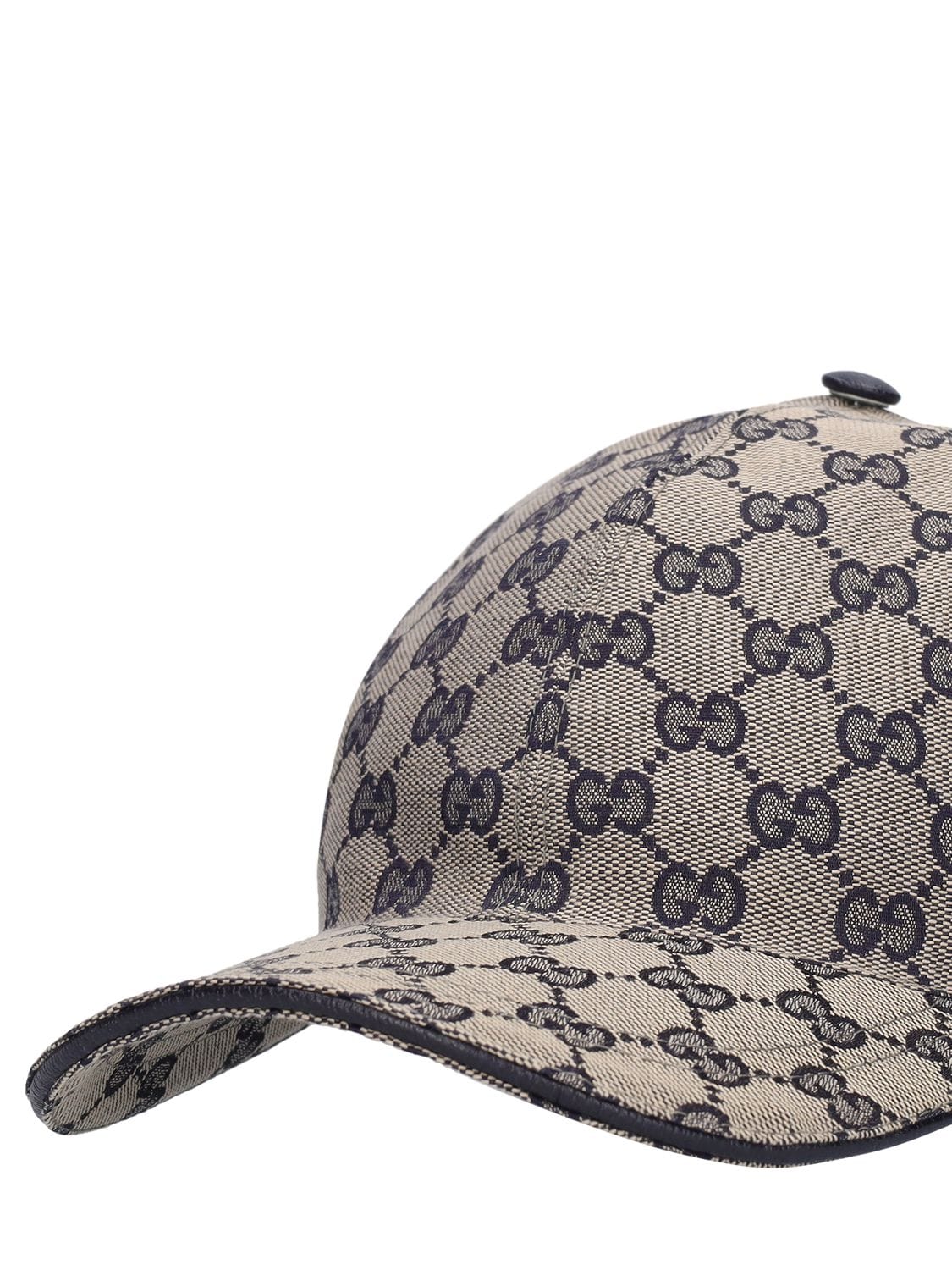 Gucci Baseball Cap Khaki Adjustable canvas Monogram Hat Unisex