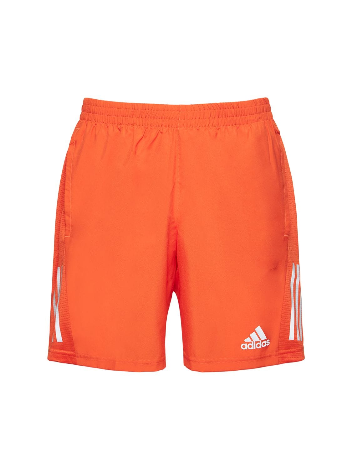 Adidas Originals Running Own The Shorts In Orange In Bright Red/relfective Silver | ModeSens