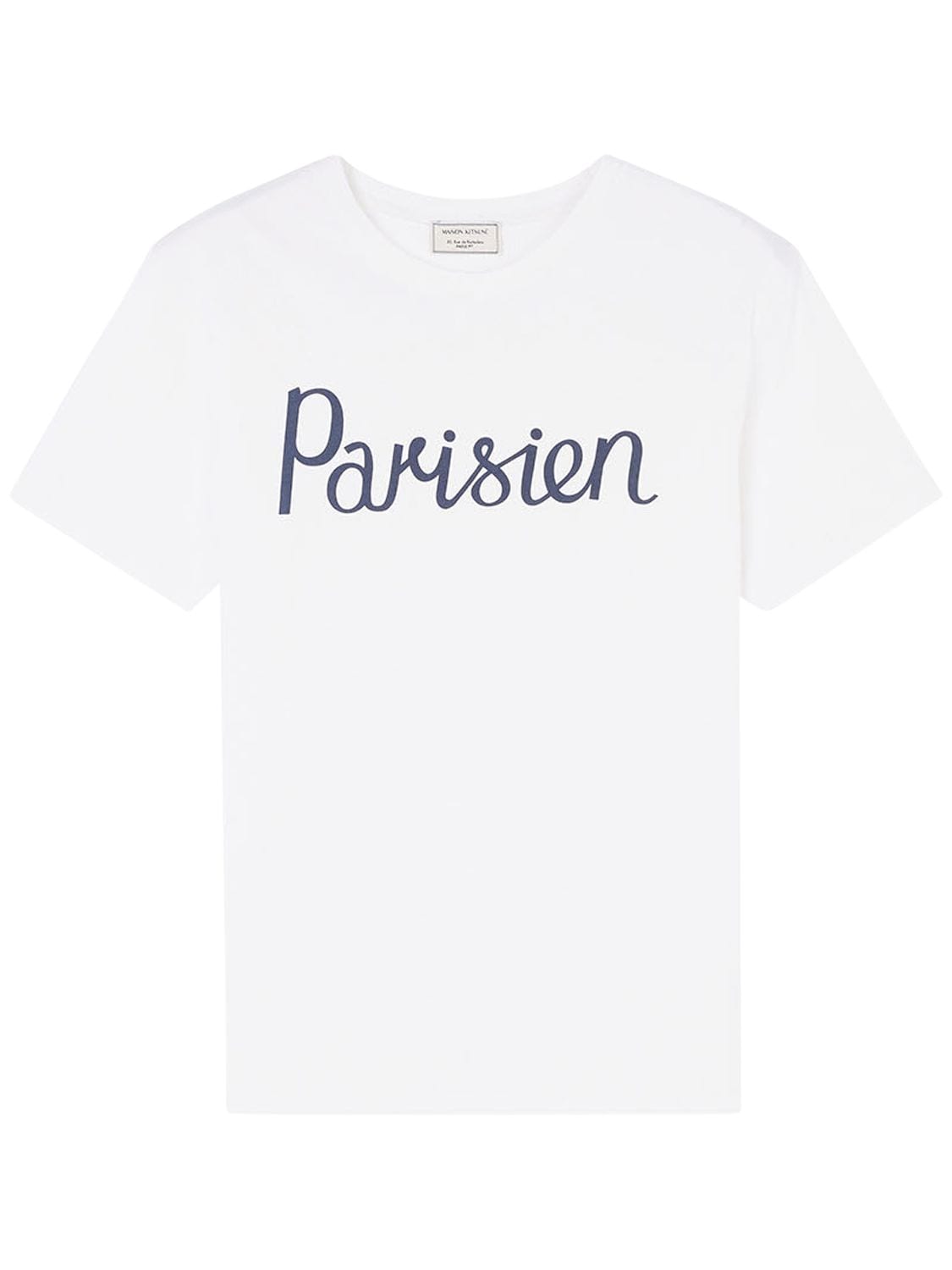 Maison Kitsuné Parisien Print Cotton Jersey T-shirt In Latte