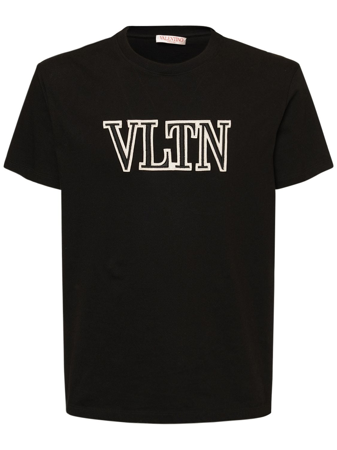 VALENTINO Vltn Embroidered Cotton Jersey T-shirt