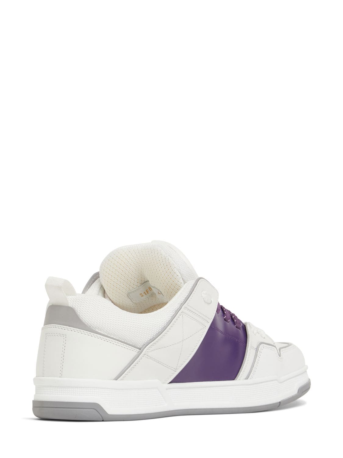 Valentino Garavani White & Purple Open Skate Sneakers - ShopStyle