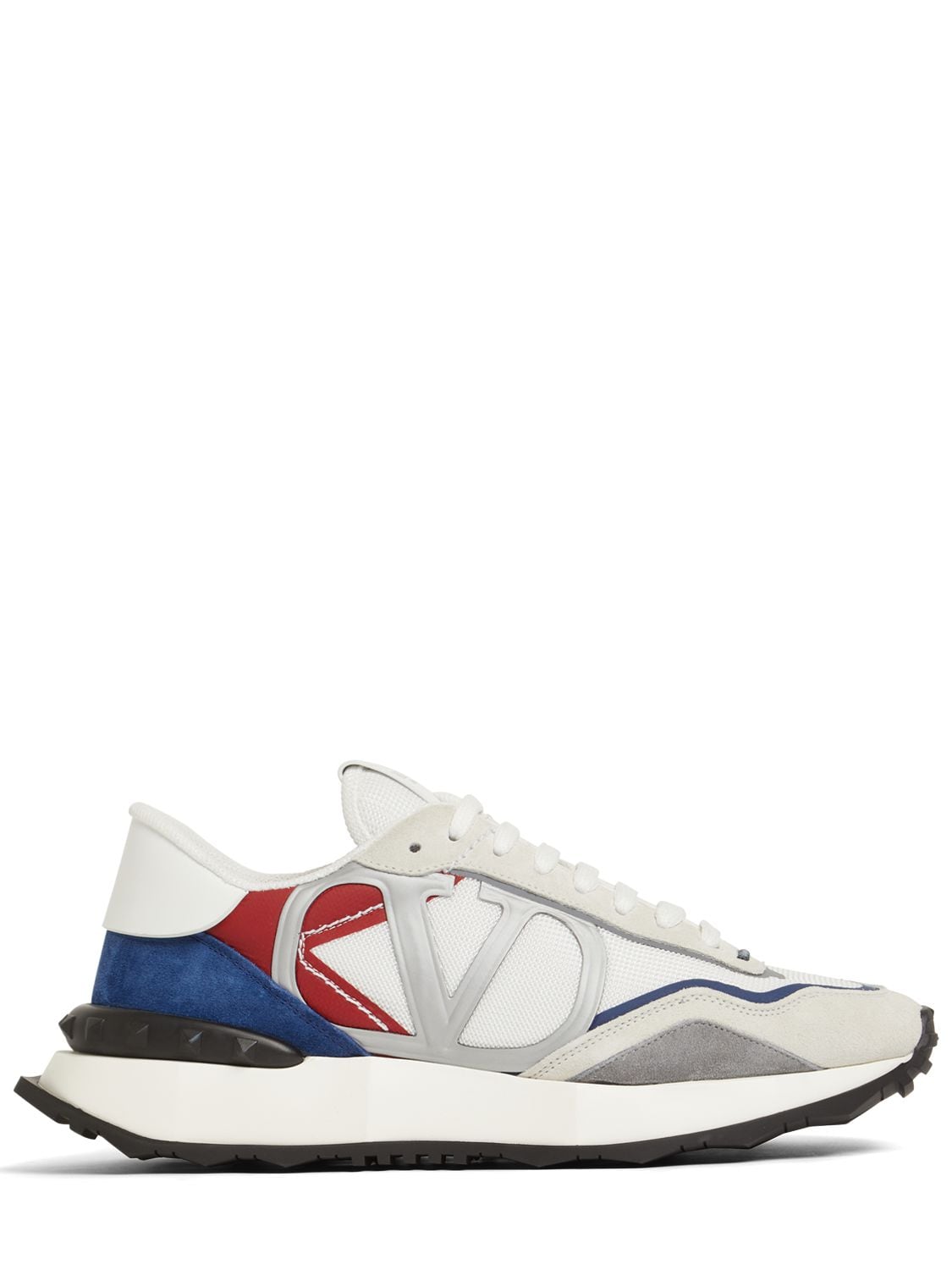 VALENTINO GARAVANI V LOGO NETRUNNER SUEDE LOW SNEAKERS