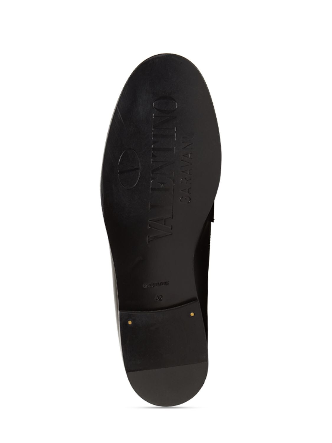 Valentino Black Vlogo Signature Leather Loafers In Black