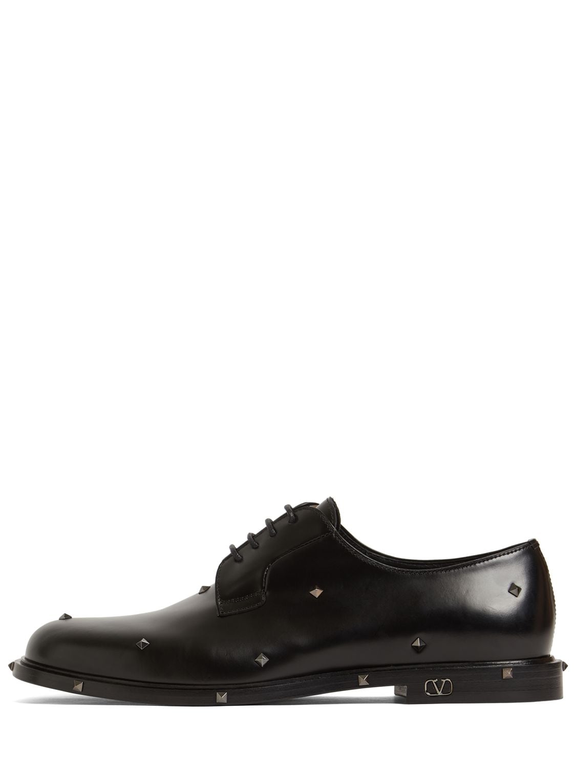 VALENTINO GARAVANI ARISTOPUNK LEATHER DERBY LACE-UP SHOES