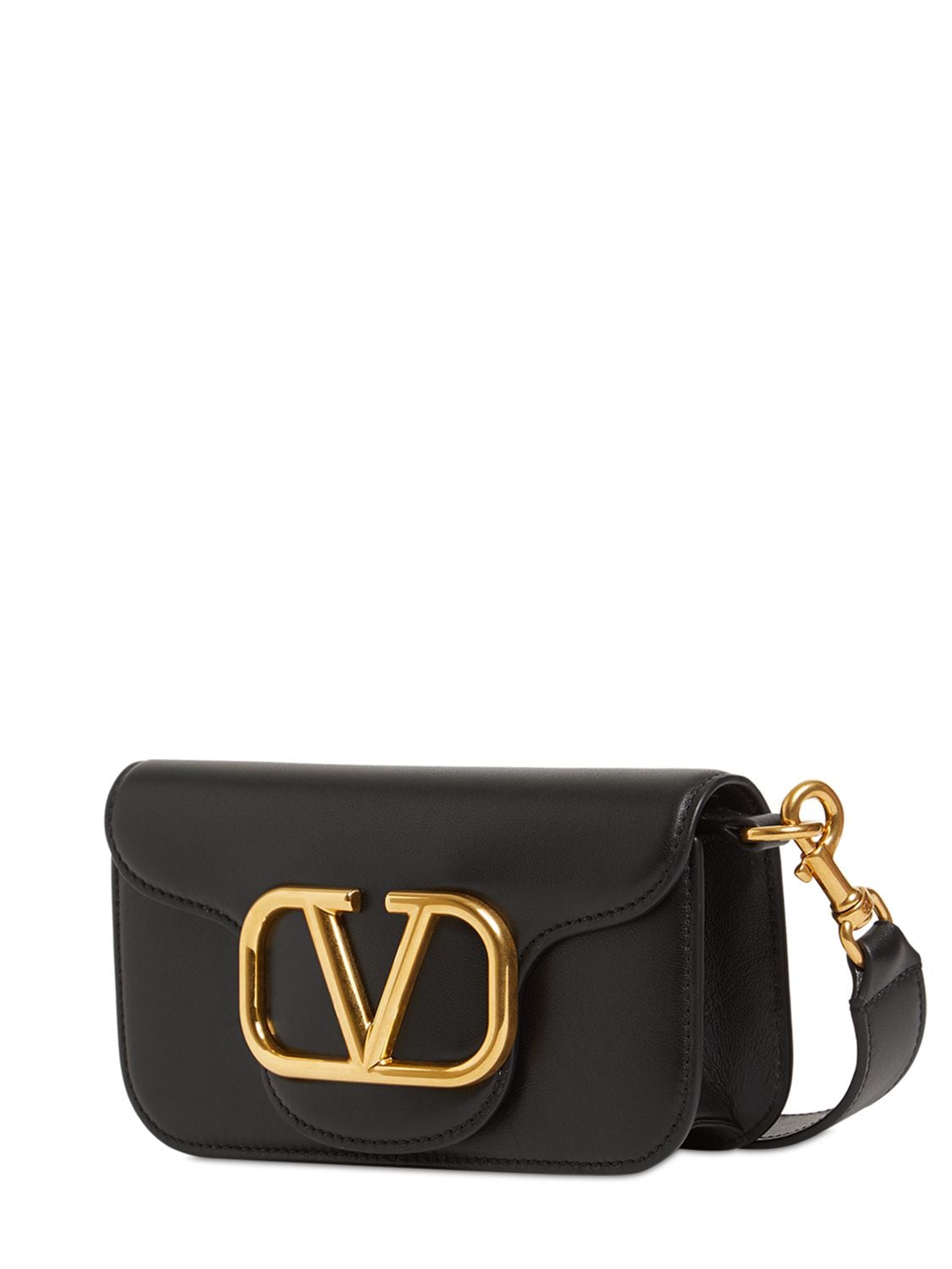 Valentino Garavani Mini Leather Locò Cross-body Bag - Black - One Size