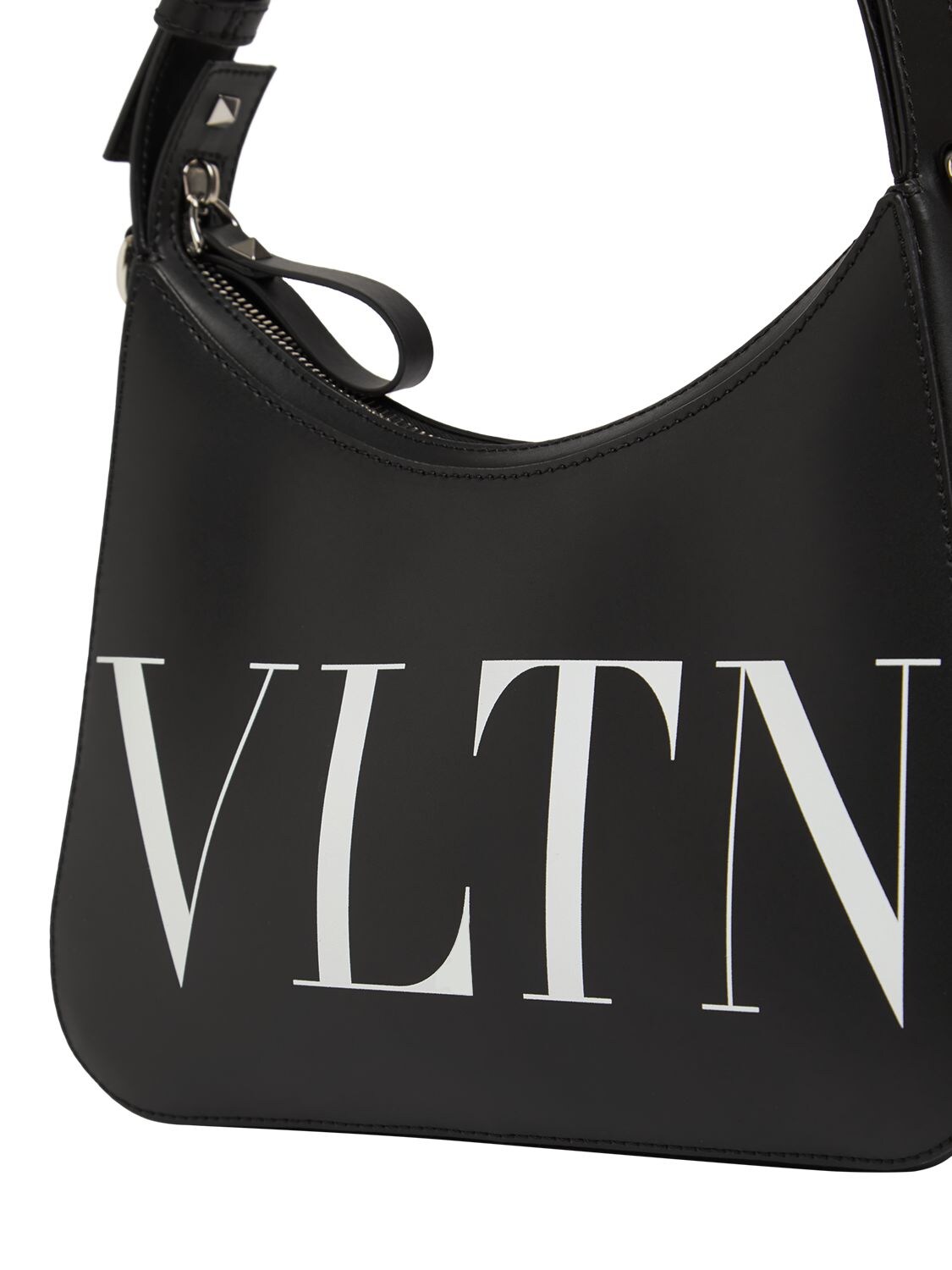 Valentino Black and White Valentino Garavani Small VLTN Crossbody Bag  Valentino Garavani