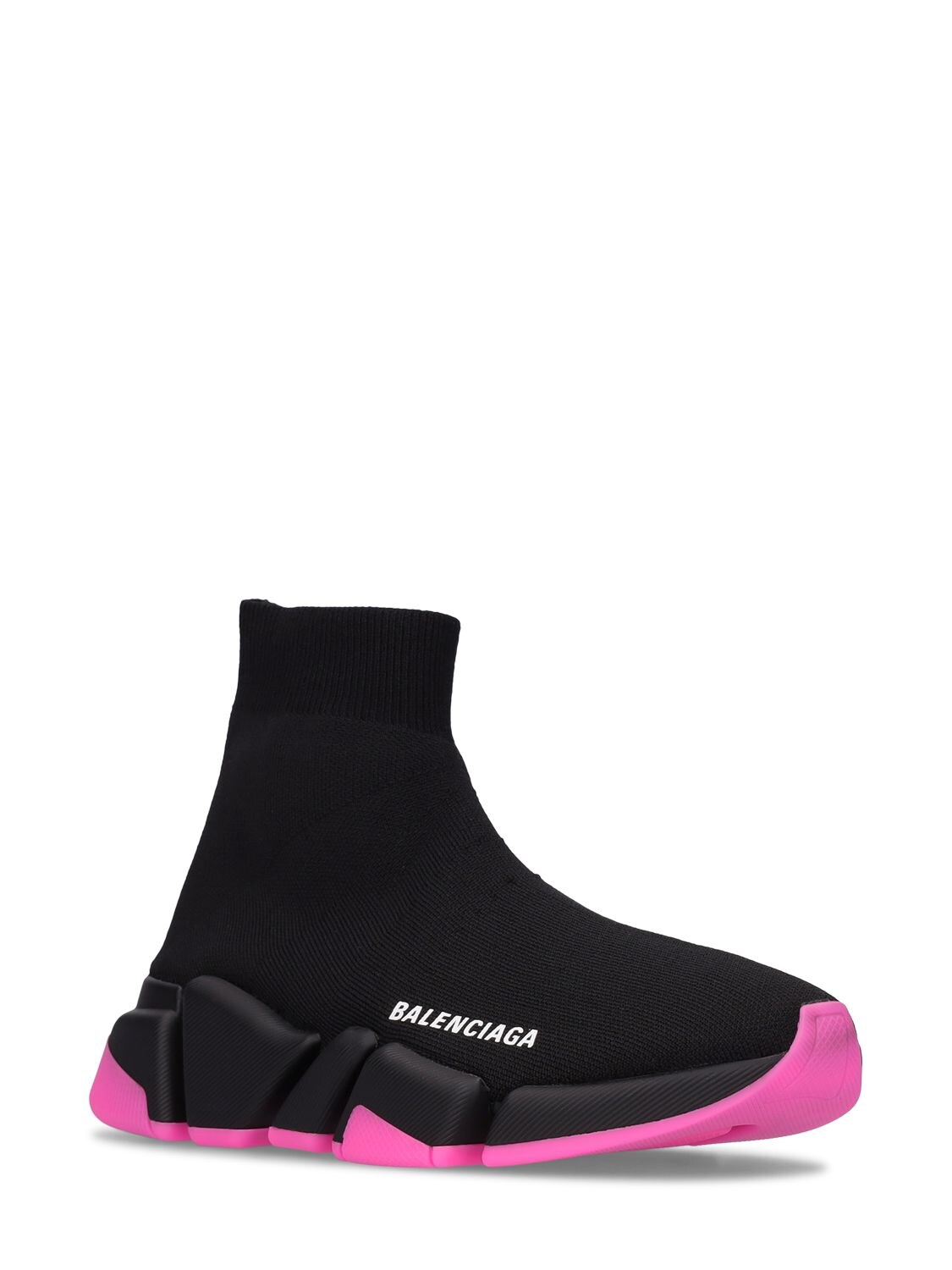 Shop Balenciaga 30mm Speed 2.0 Lt Knit Sneakers In Black