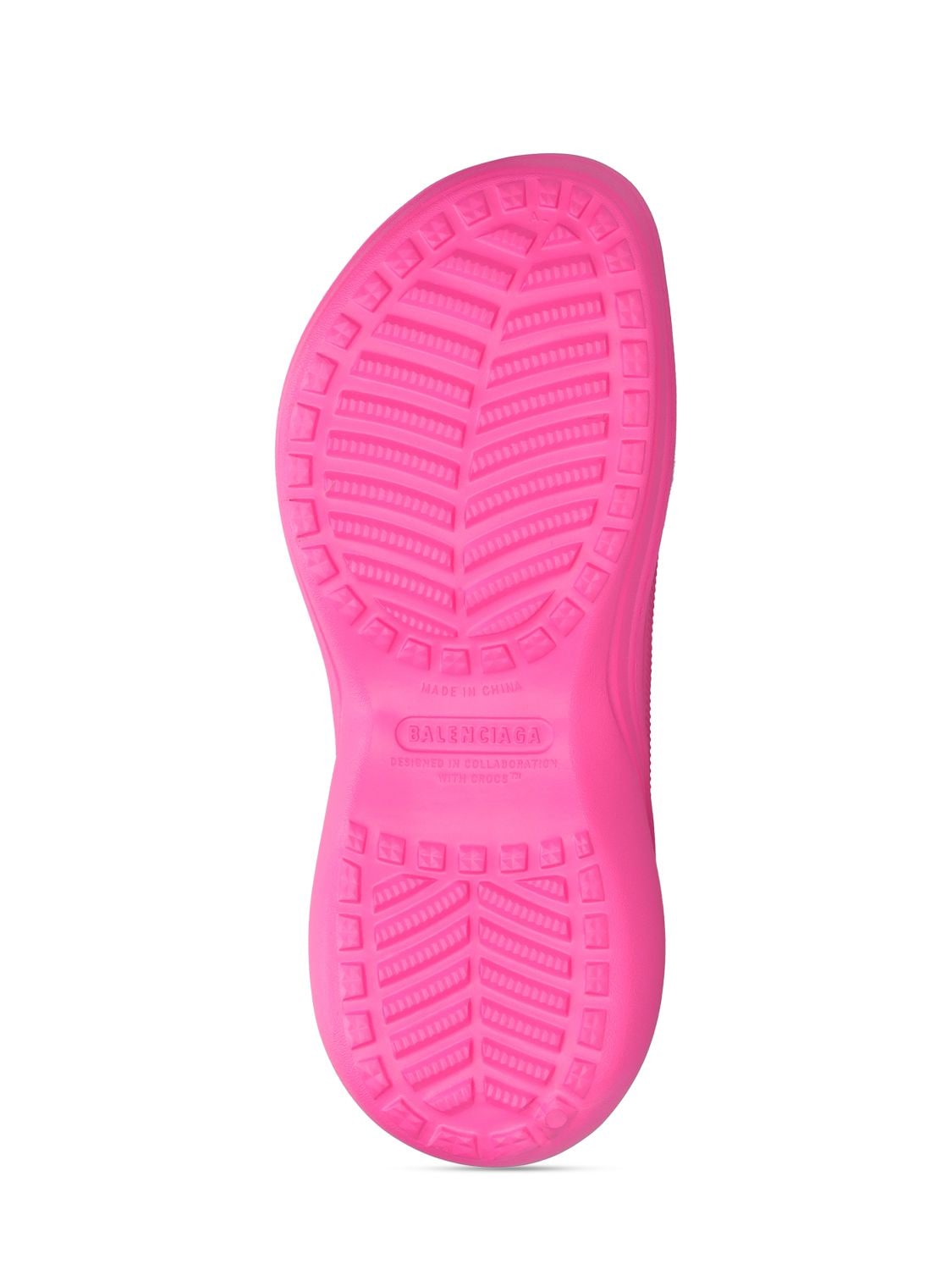 Shop Balenciaga 85mm Rubber Pool Slide Sandals In Pink