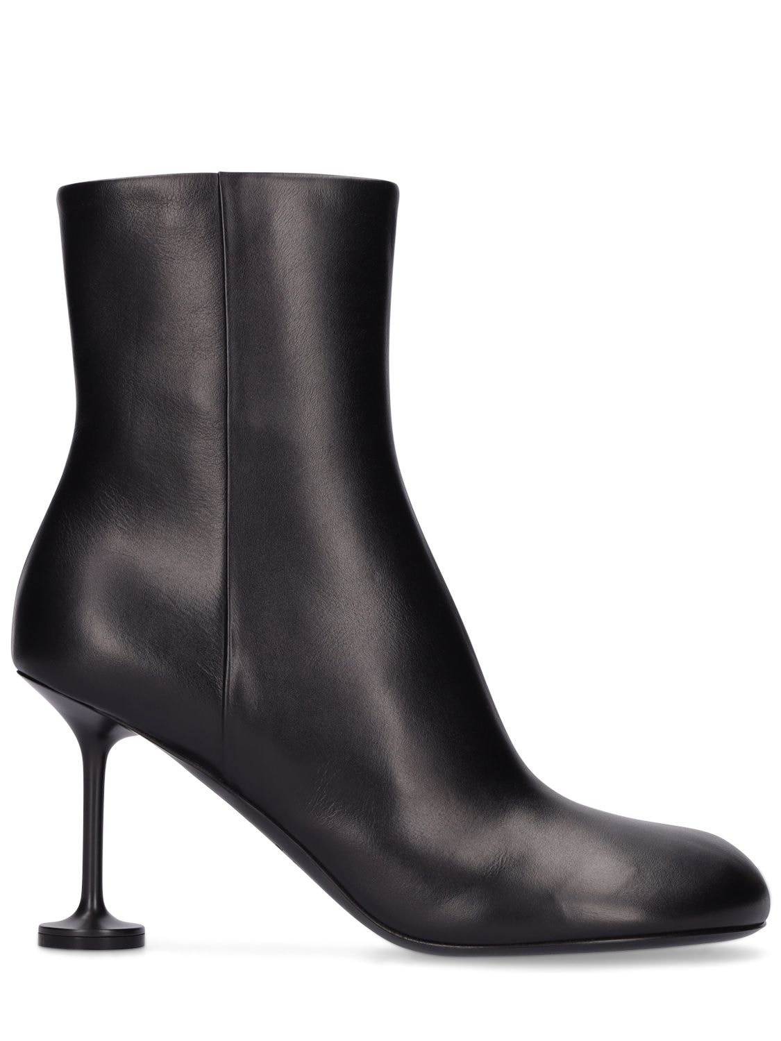 Balenciaga 90mm Lady Leather Ankle Boots In Black