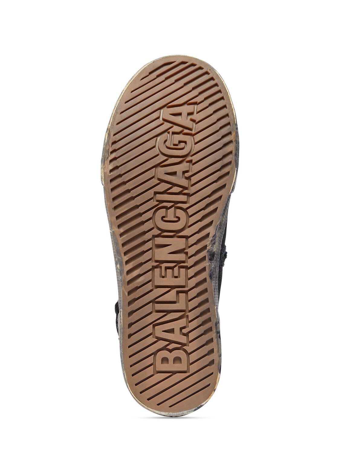 Shop Balenciaga 20mm Paris Cotton High Top Sneakers In Black