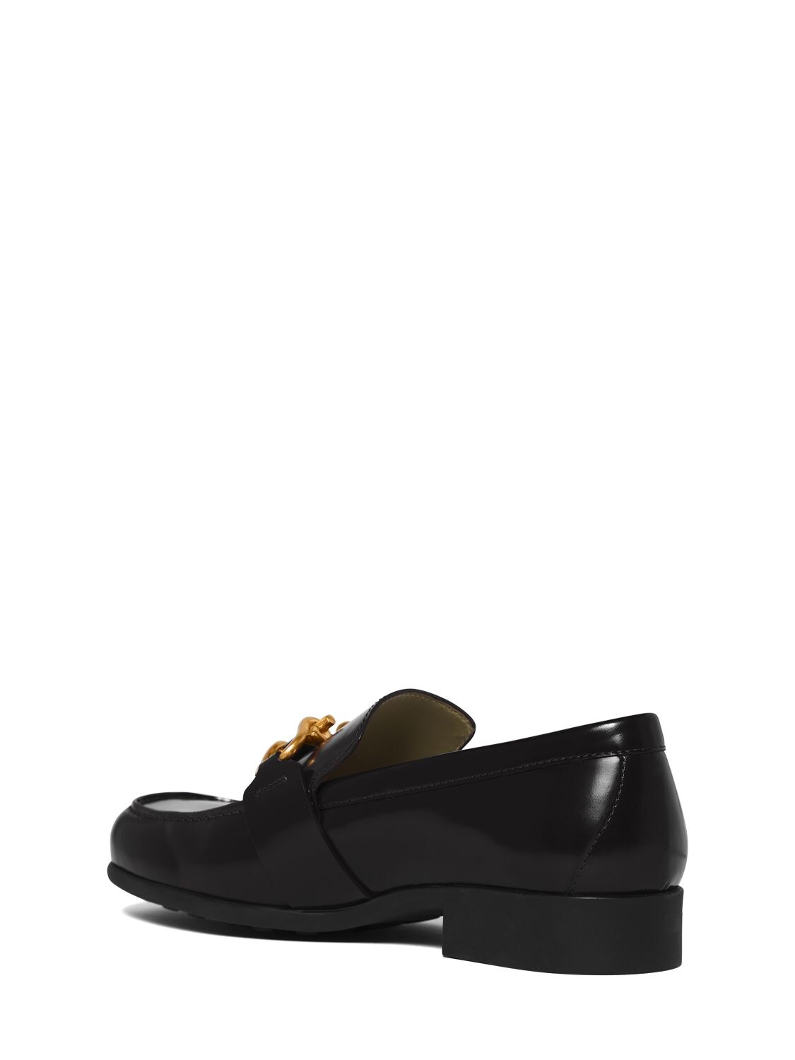 Shop Bottega Veneta Madame Soft Patent Leather Loafers In Black