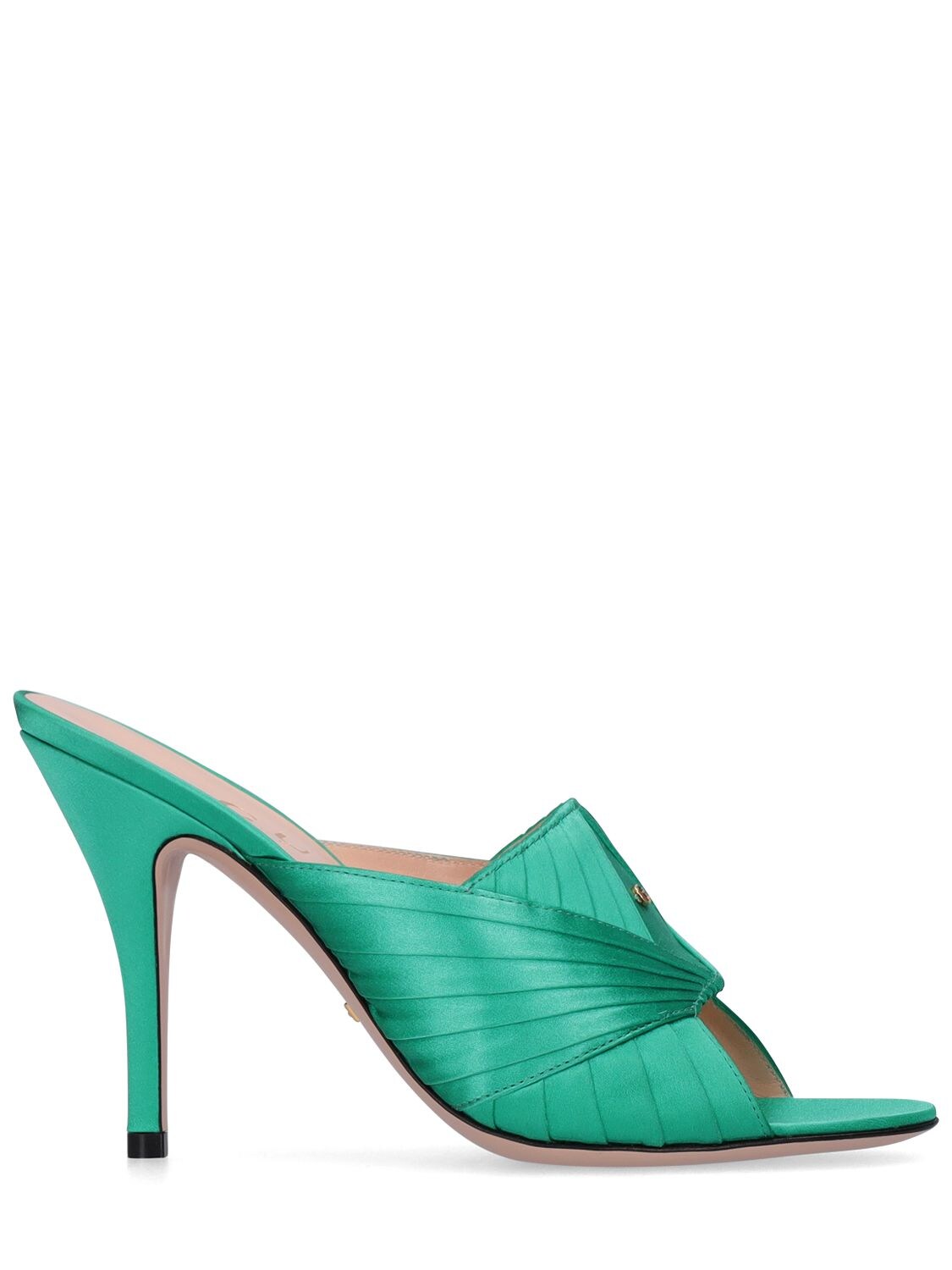 Gucci 95mm Shawana Viscose Sandals In Jade | ModeSens