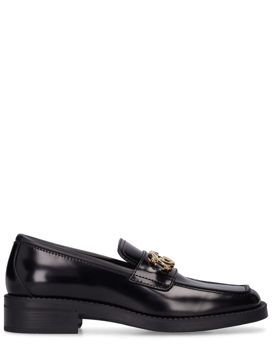 GUCCI 30mm Nadeline Brushed Leather Loafers