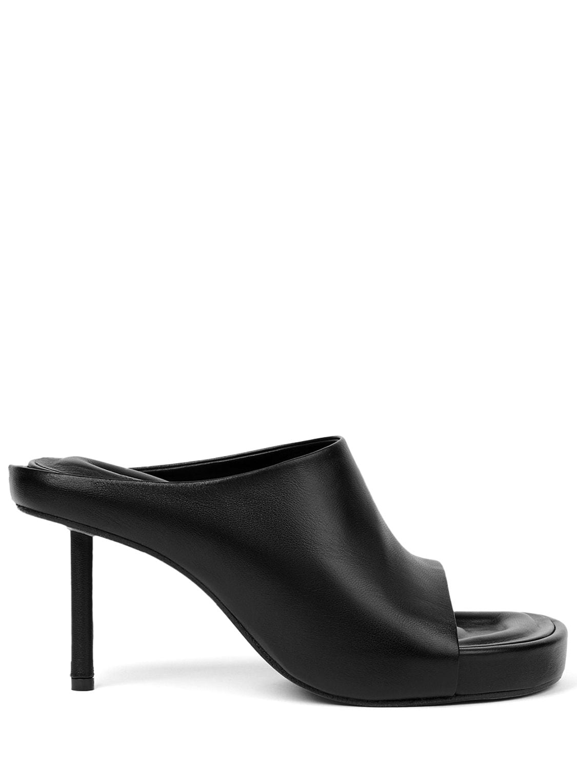 Jacquemus Les Mules Nuvola Lambskin Sandals In Black | ModeSens