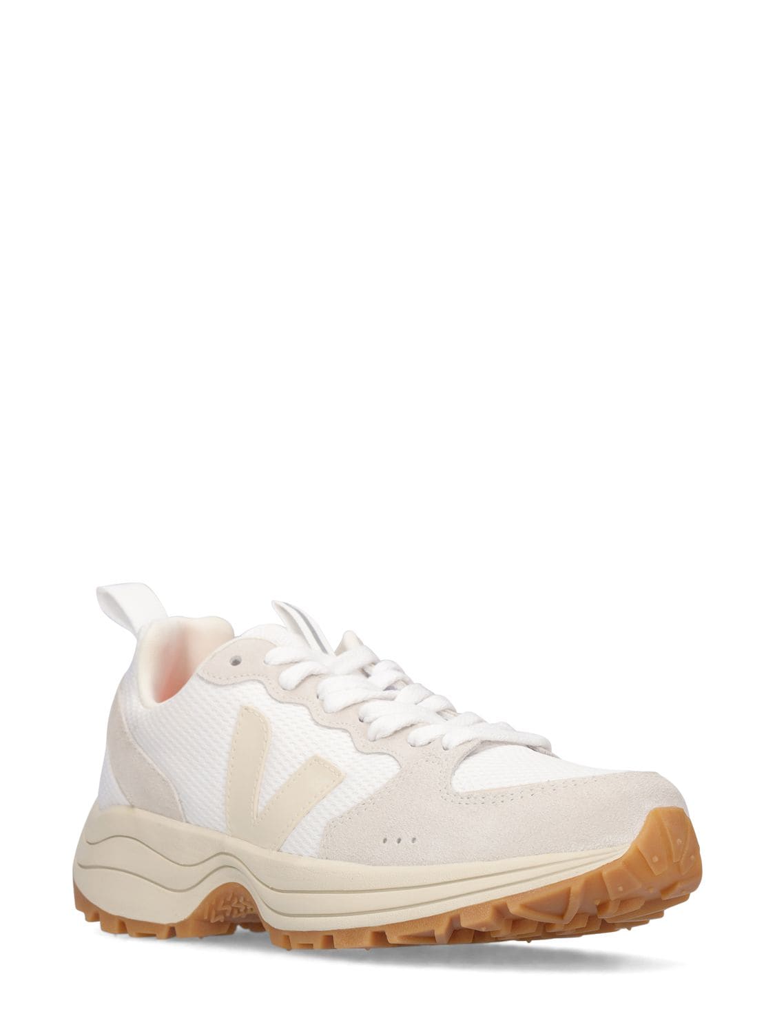 Shop Veja Venturi Sneakers In White,beige