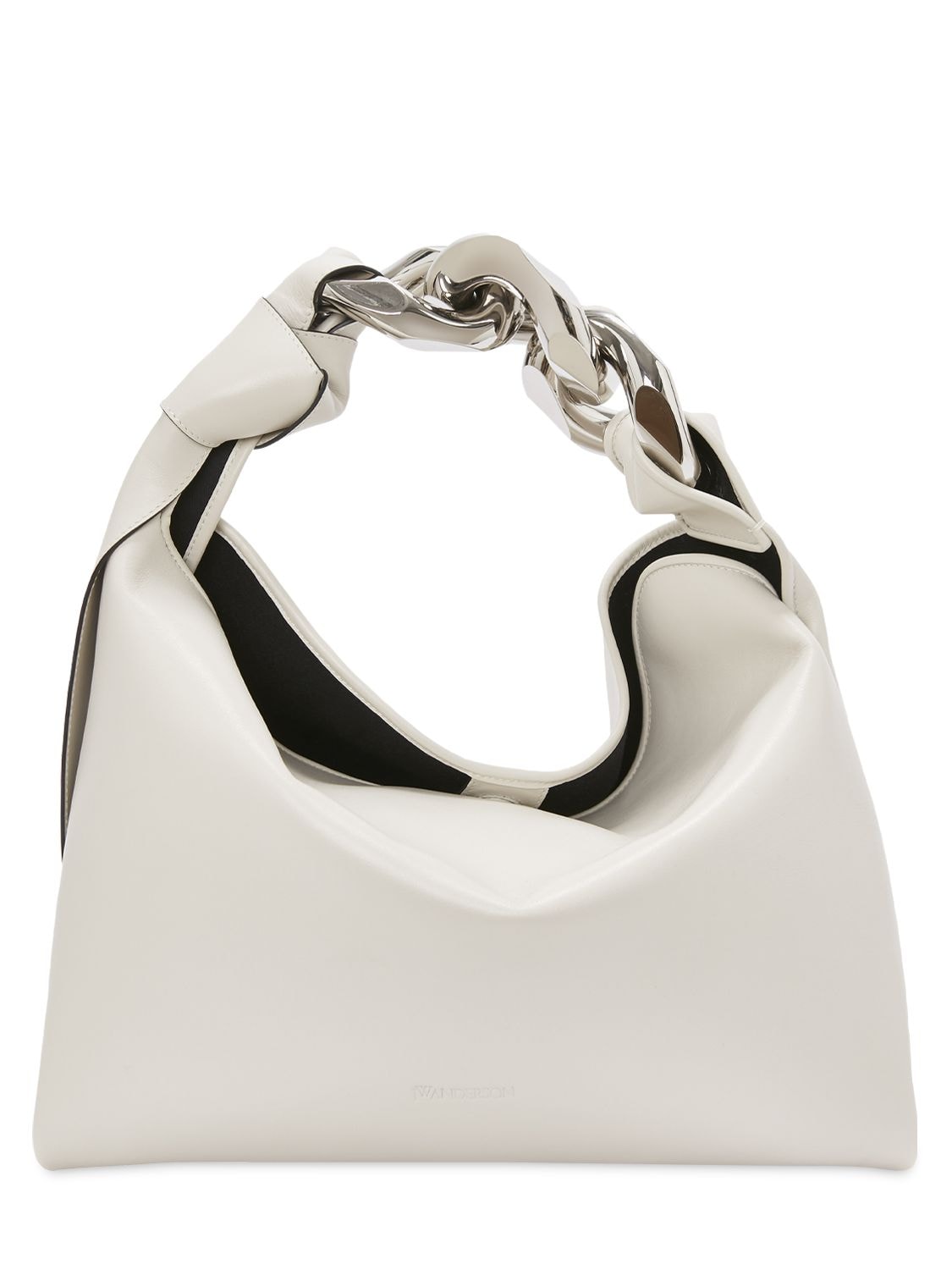 JW ANDERSON SMALL CHAIN LEATHER TOP HANDLE BAG