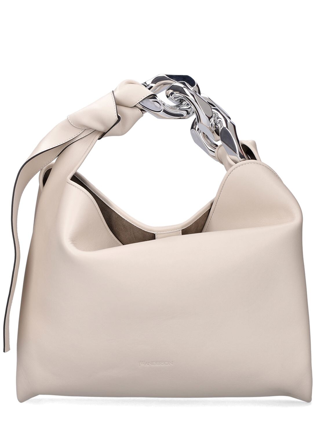 JW Anderson - Small chain leather top handle bag - | Luisaviaroma