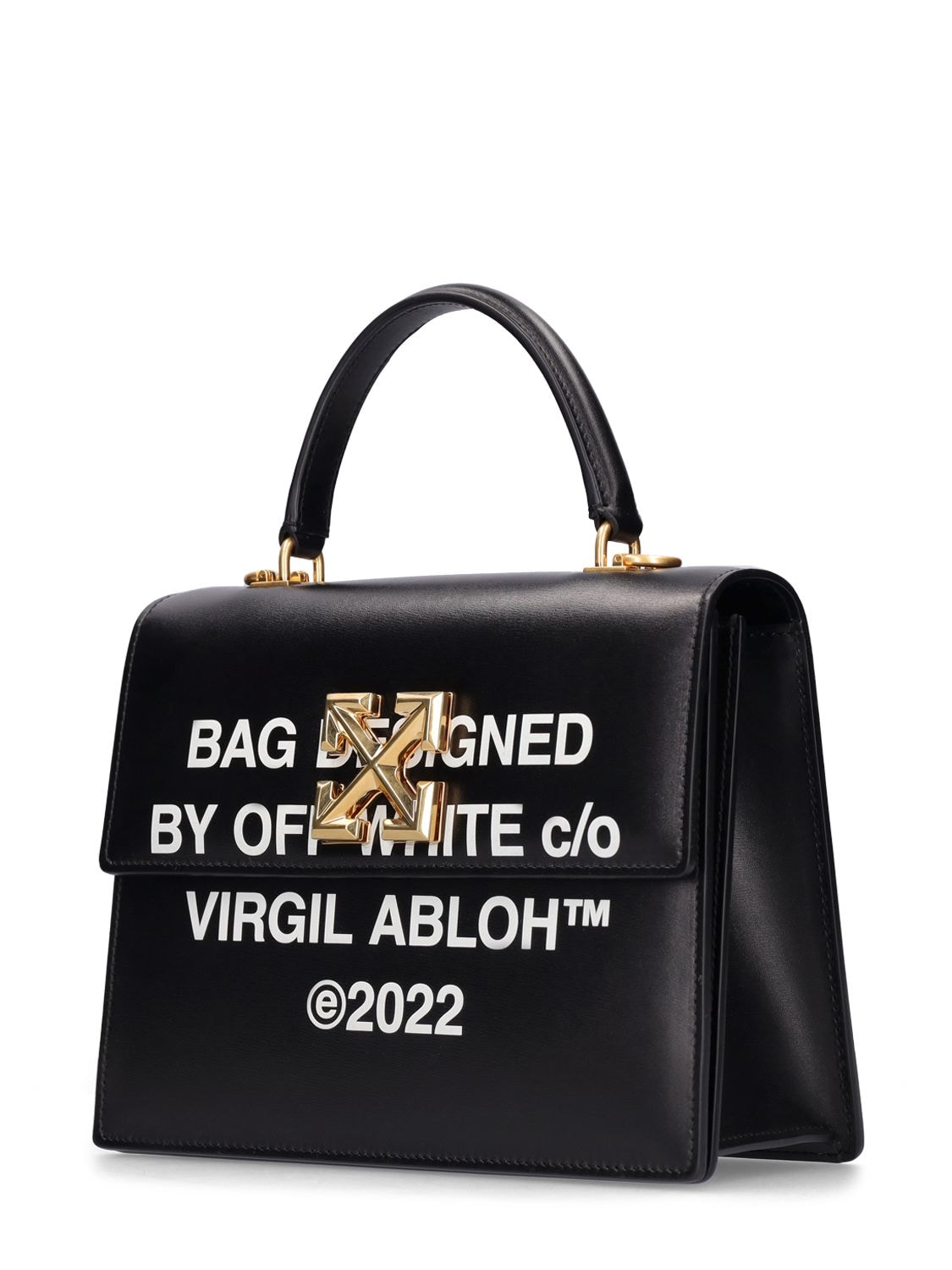 Off-White c/o Virgil Abloh Jitney 1.4 Printed Leather Tote in