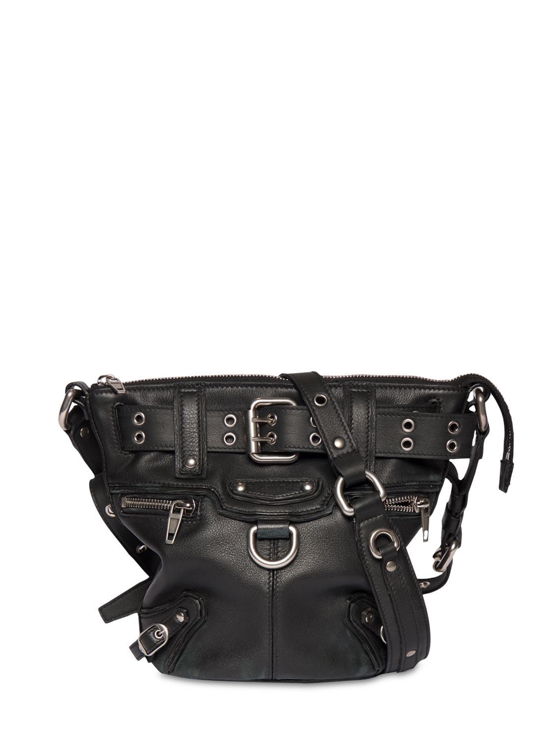 Xs Emo Leather Bucket Bag – WOMEN > BAGS > SHOULDER BAGS