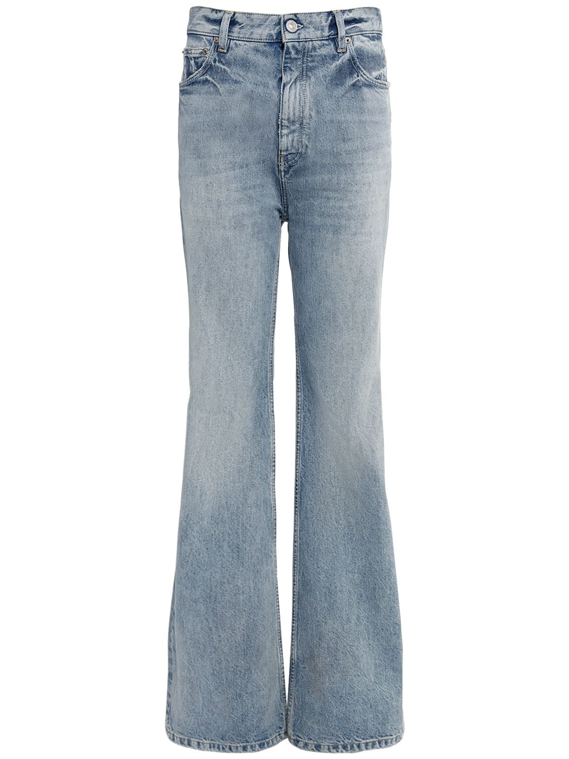 Balenciaga Cotton Denim Jeans In Blue