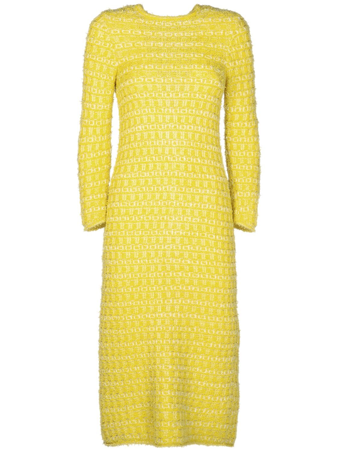 Back-to-front Wool Blend Tweed Dress – WOMEN > CLOTHING > DRESSES