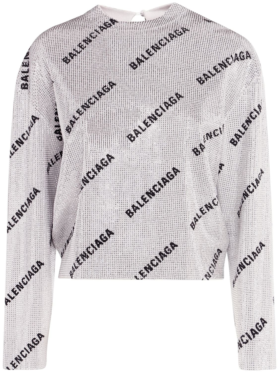 BALENCIAGA All Over Mini Logo Sweater