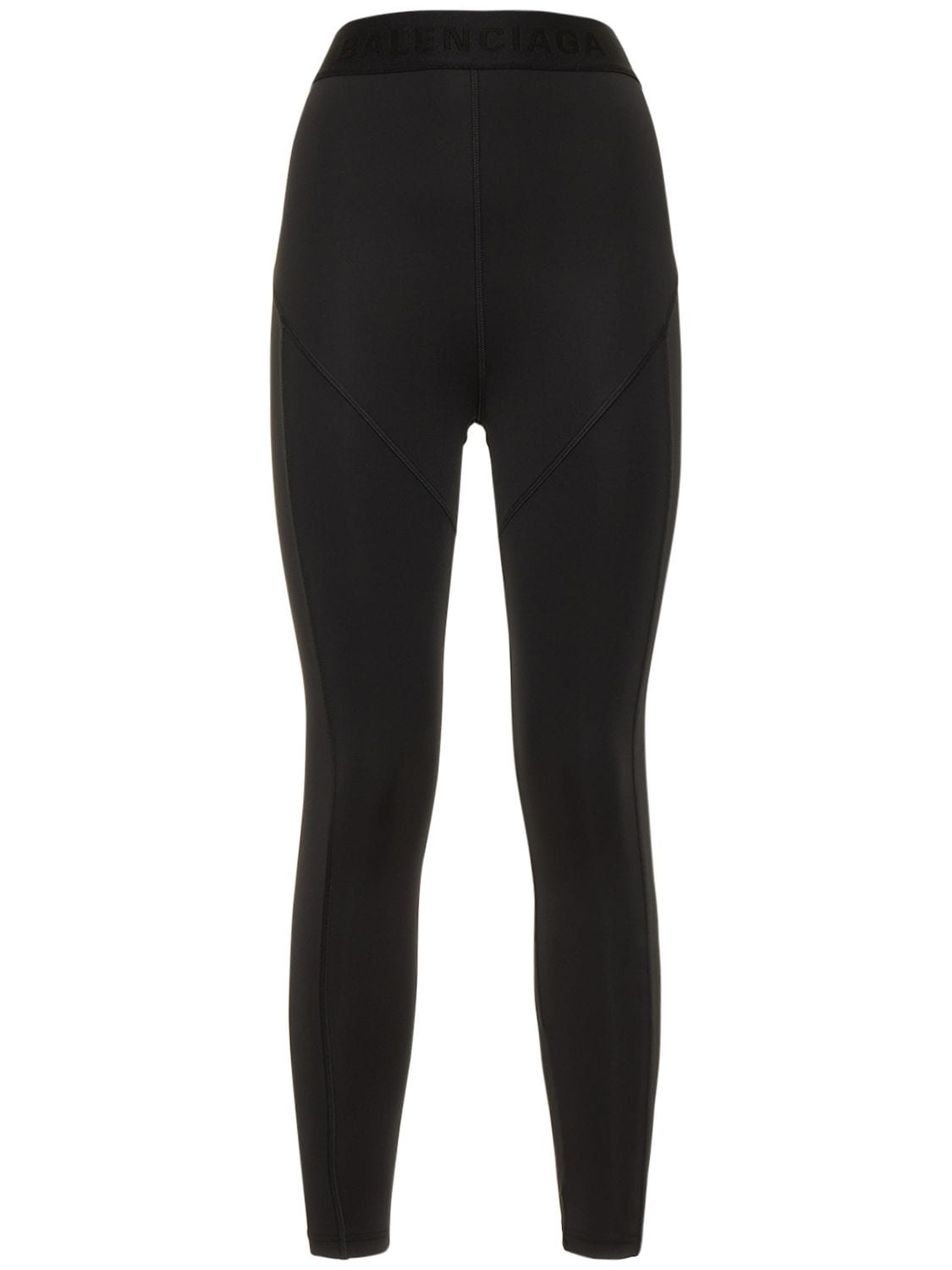 Image of Cut Out Stretch Tech Jersey Leggings