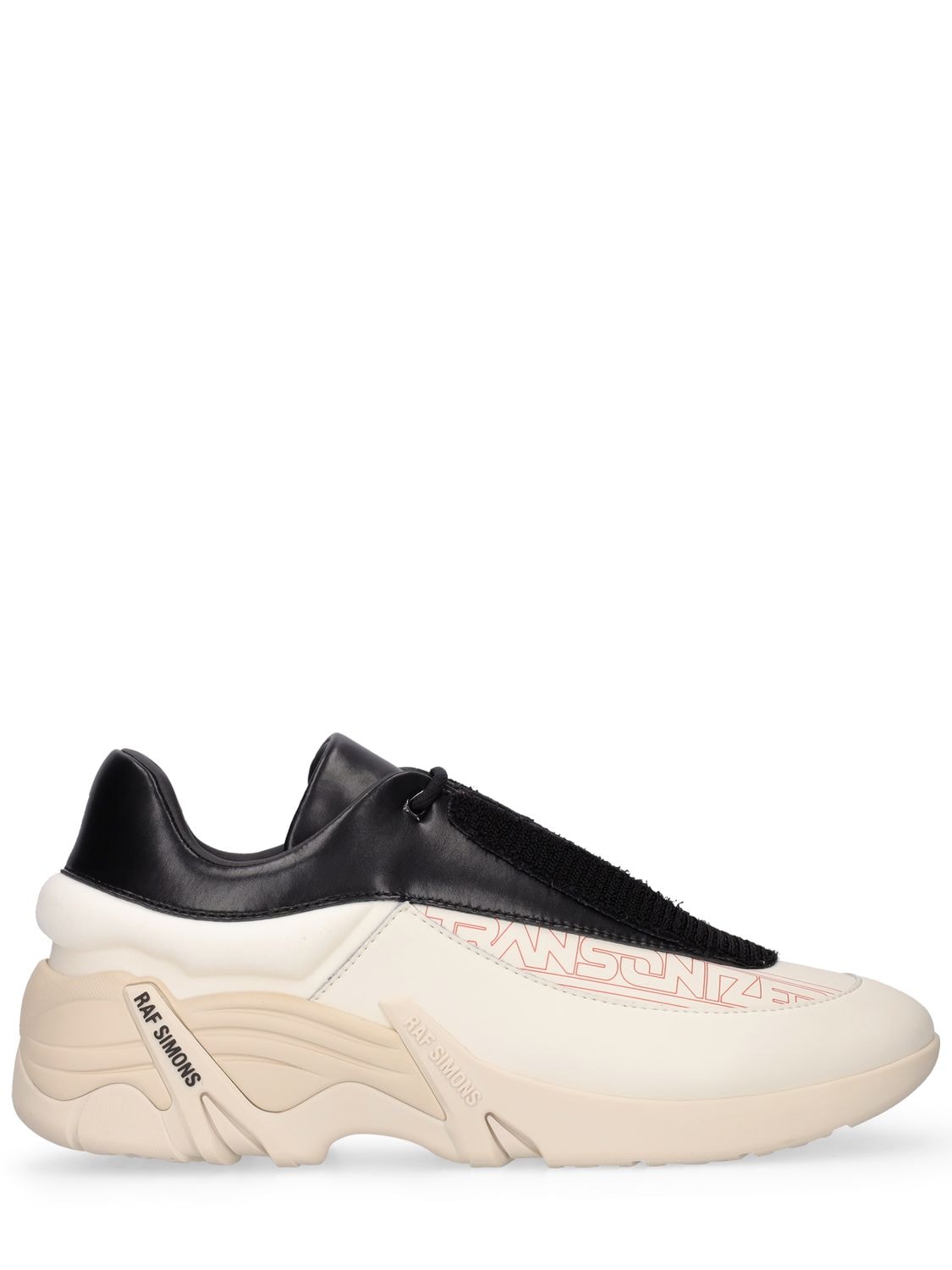 RAF SIMONS ANTEI-22 LEATHER LOW TOP SNEAKERS