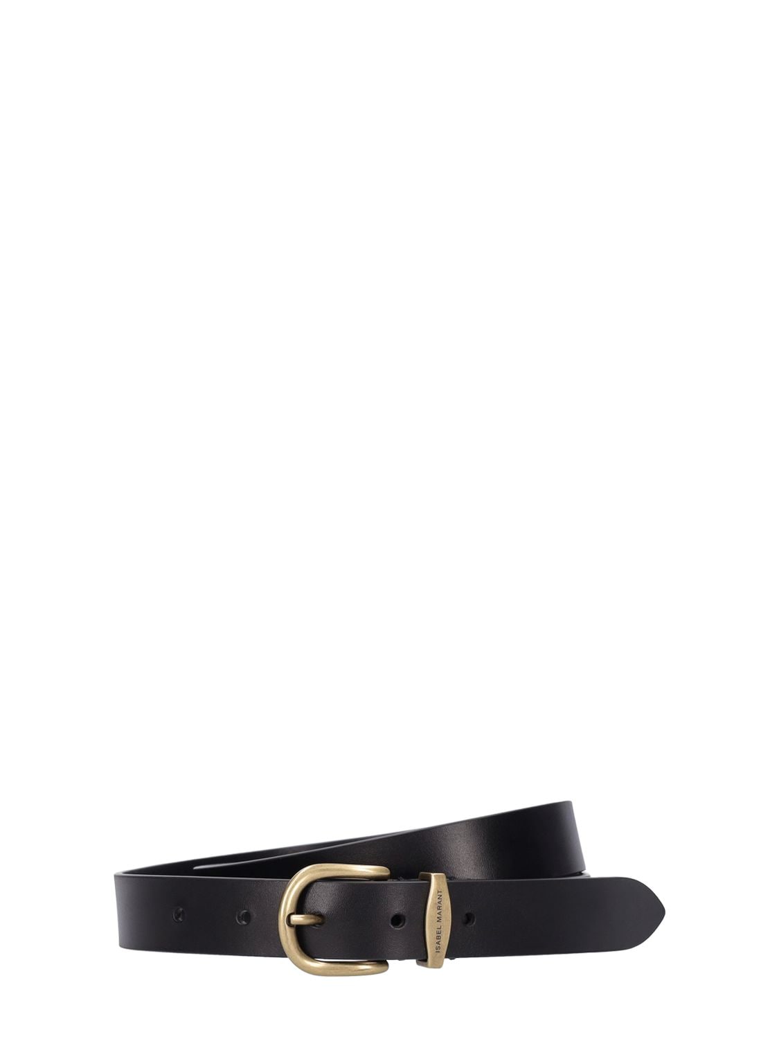 Isabel Marant 2.5cm Leather Belt In Black,gold | ModeSens