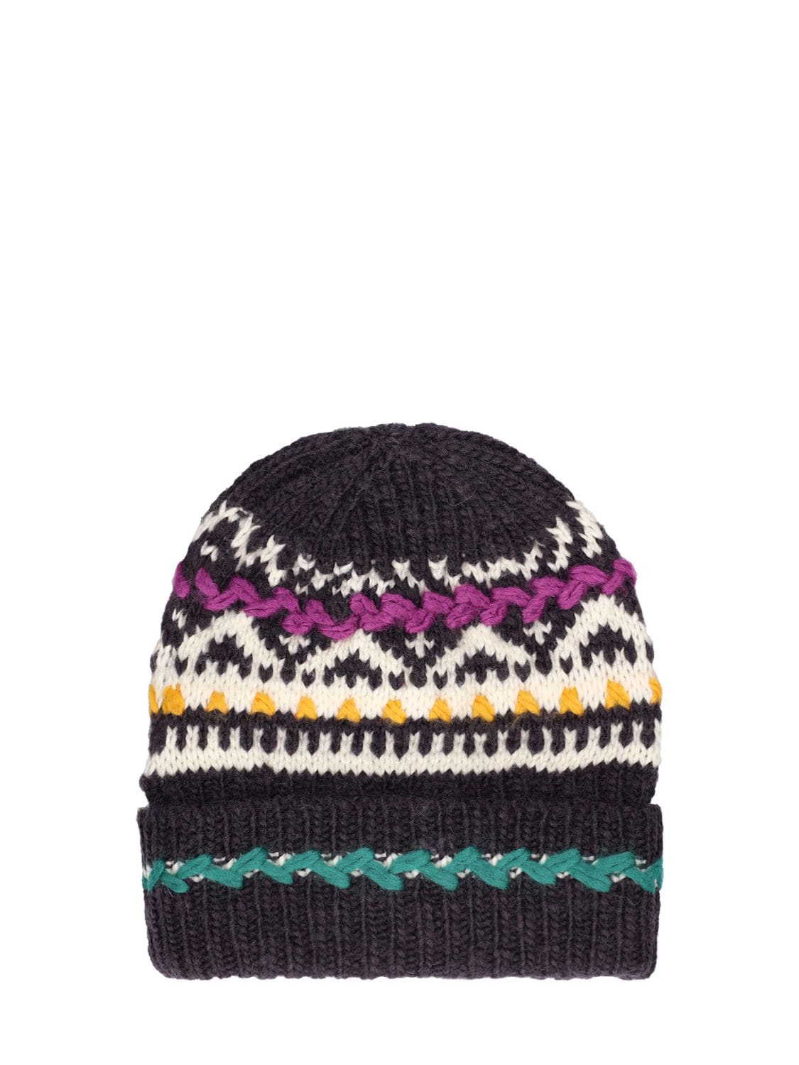 Isabel Marant Crafty Winter Knit Beanie Hat In Faded Night
