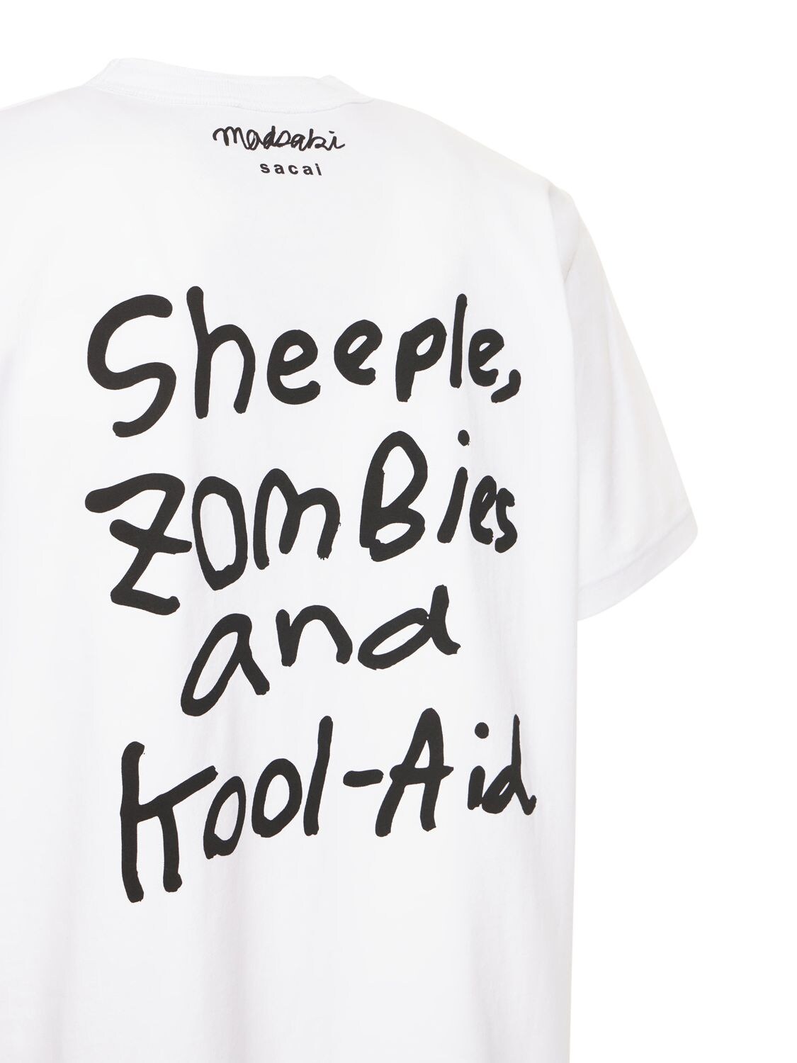 Sacai Madsaki Printed Cotton Jersey T-shirt In White | ModeSens