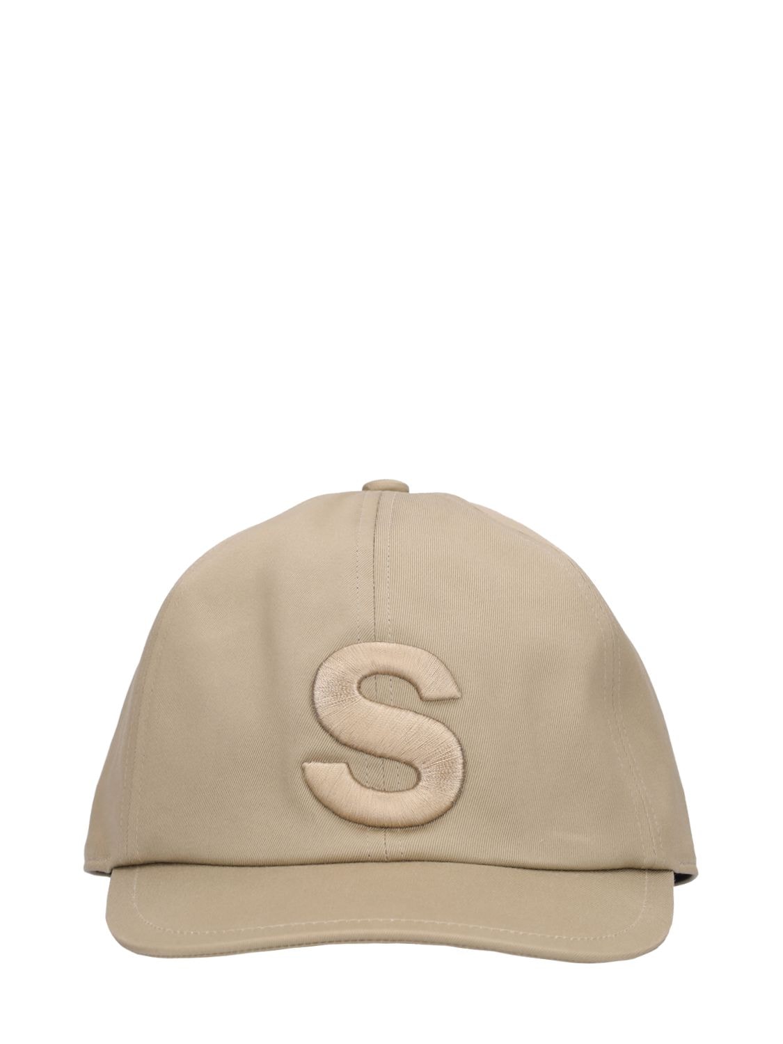 Sacai Logo Embroidered Baseball Cap In Neutral | ModeSens