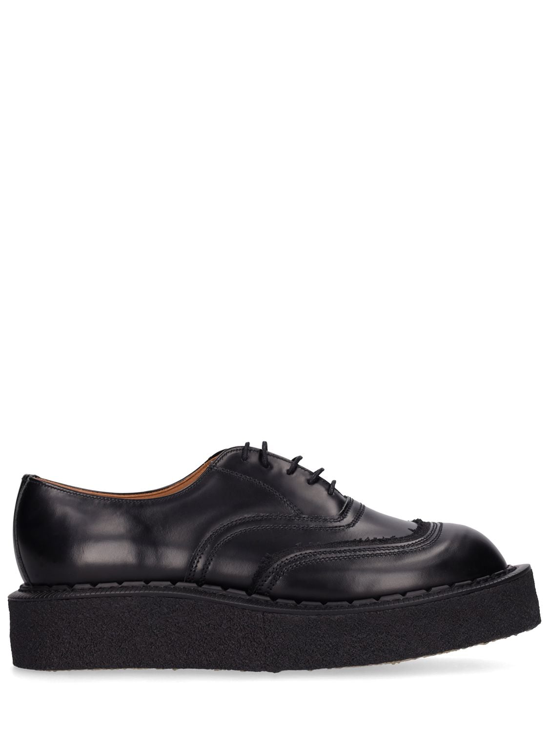 Comme Des Garçons George Cox Leather Oxford Shoes In Black