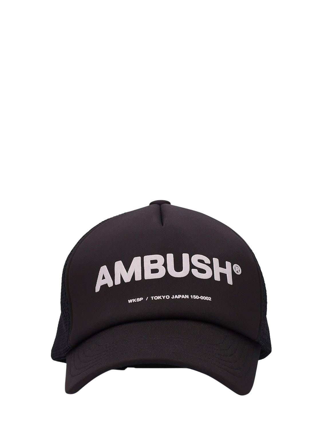 AMBUSH LOGO PRINTED TECHNO BASEBALL CAP