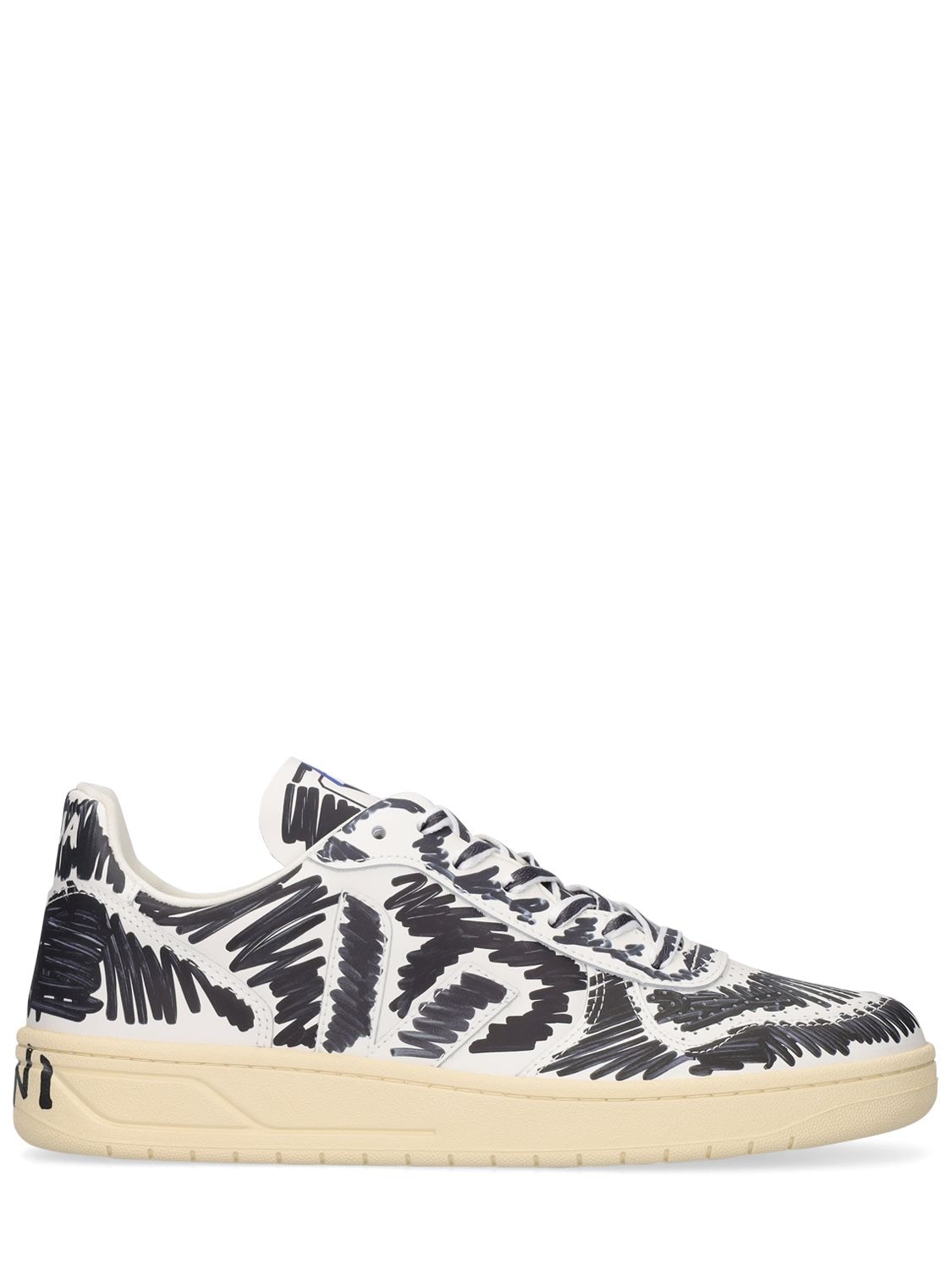 MARNI VEJA V-10 PRINTED LEATHER LOW trainers