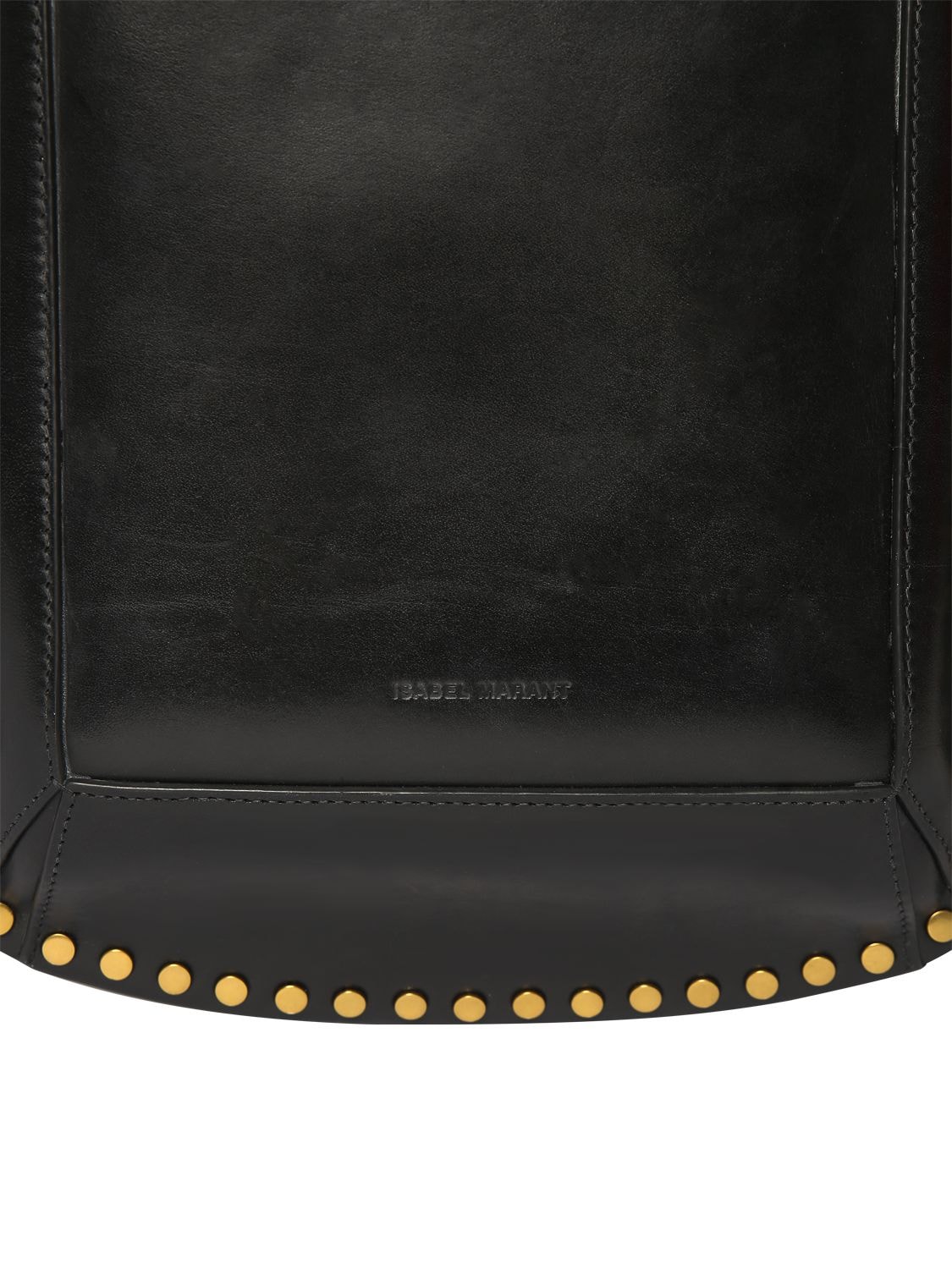 Shop Isabel Marant Oskan Soft Leather Shoulder Bag In Black