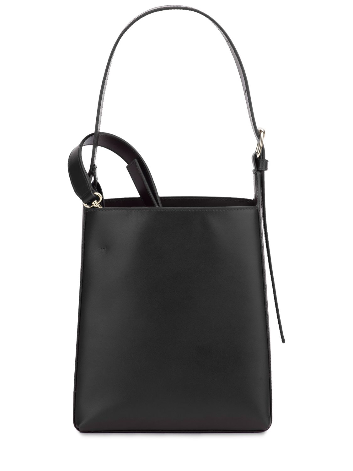 Sac Virginie Small Leather Shoulder Bag In Black