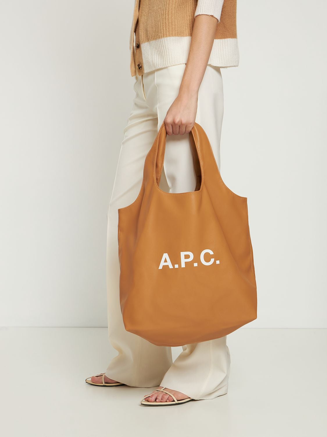 A.P.C Ninon Faux Leather Tote Bag