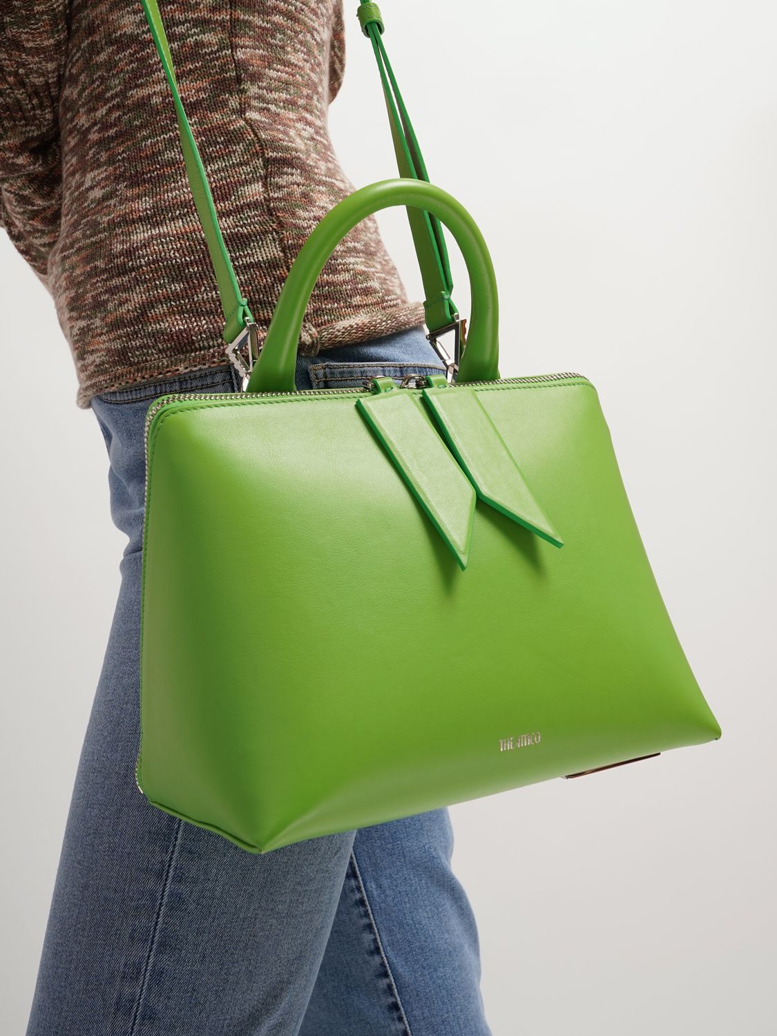 Attico 6 Pm Shoulder Bag In Green